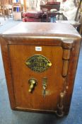 A EDWIN COTTERILL SAFE measuring 46cm x depth 46cm x height 62cm (very heavy) with three keys