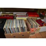 NINE BOXES OF L.P AND 45RPM RECORDS, over one hundred and fifty L.P records from the 1960/1970's