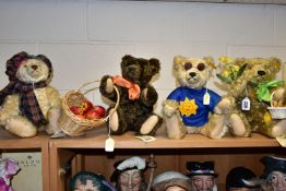 FOUR STEIFF DANBURY MINT 'FOUR SEASONS' COLLECTION TEDDY BEARS, comprising Dylan the spring bear