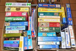 A COLLECTION OF BOXED MODERN JIGSAW PUZZLES, assorted puzzles by Waddingtons, W H Smith, Gibsons,