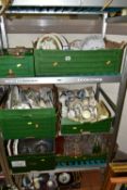 SEVEN BOXES OF CERAMICS AND GLASSWARES, to include a Royal Worcester Evesham tureen, casserole dish,