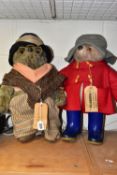 PADDINGTON BEAR AND AUNT LUCY, handmade in Yorkshire by Gabrielle Designs, height 46cm (2) (