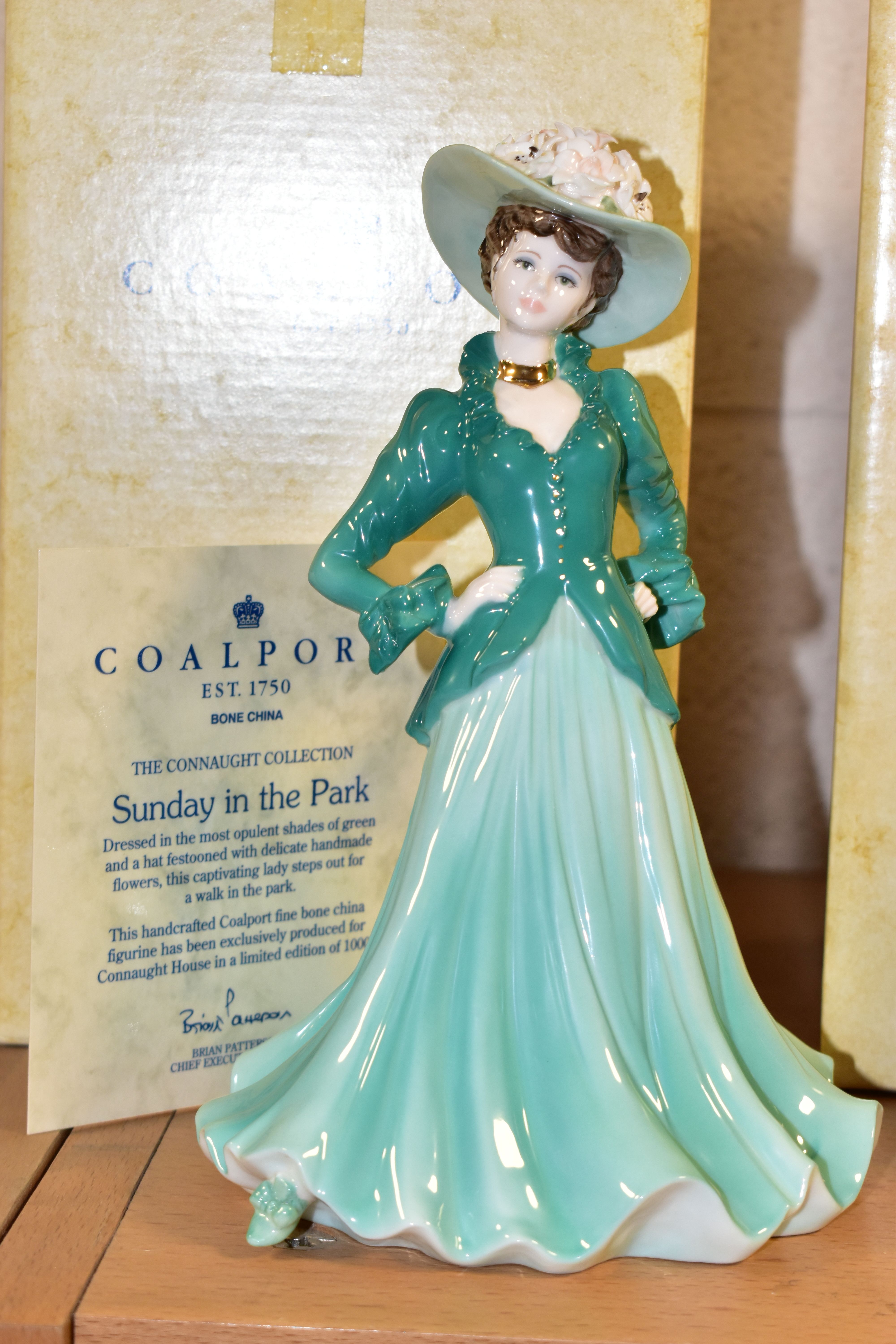 FOUR BOXED COALPORT FIGURINES, comprising 'Sunday in the Park', part of The Connaught Collection - Image 6 of 6