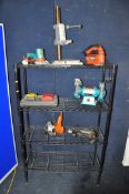 A SELECTION OF POWERTOOLS to include a Black and Decker KS400E jigsaw, Black and Decker KD355RE