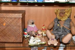 A GROUP OF BEARS, comprising a hand crafted Harris Tweed Collection Grampa teddy bear 1997, original