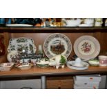 A GROUP OF MASON'S AND ROYAL WORCESTER CERAMICS, Mason's pieces comprising a piggy bank with