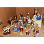 FOURTEEN ROYAL DOULTON BUNNYKINS FIGURES, comprising a boxed Family Photograph DB1, Buntie Bunnykins