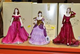 THREE BOXED COALPORT FIGURINES, comprising At The Stroke of Midnight: A New Millennium, from a