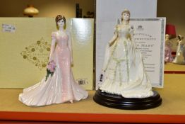 TWO BOXED LIMITED EDITION COALPORT FIGURINES OF BRIDES, comprising The Modern Brides Collection '
