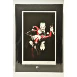 ALEX ROSS (AMERICAN CONTEMPORARY) 'TANGO WITH EVIL' the Clown Prince and Harley Quinn, signed