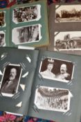 THREE 20TH CENTURY POSTCARD ALBUMS, comprising two albums containing royal themed postcards -