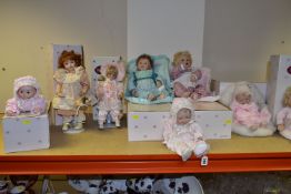 EIGHT BOXED COLLECTOR'S PORCELAIN DOLLS, comprising The Ashton-Drake Galleries 'Jessica Rose' from