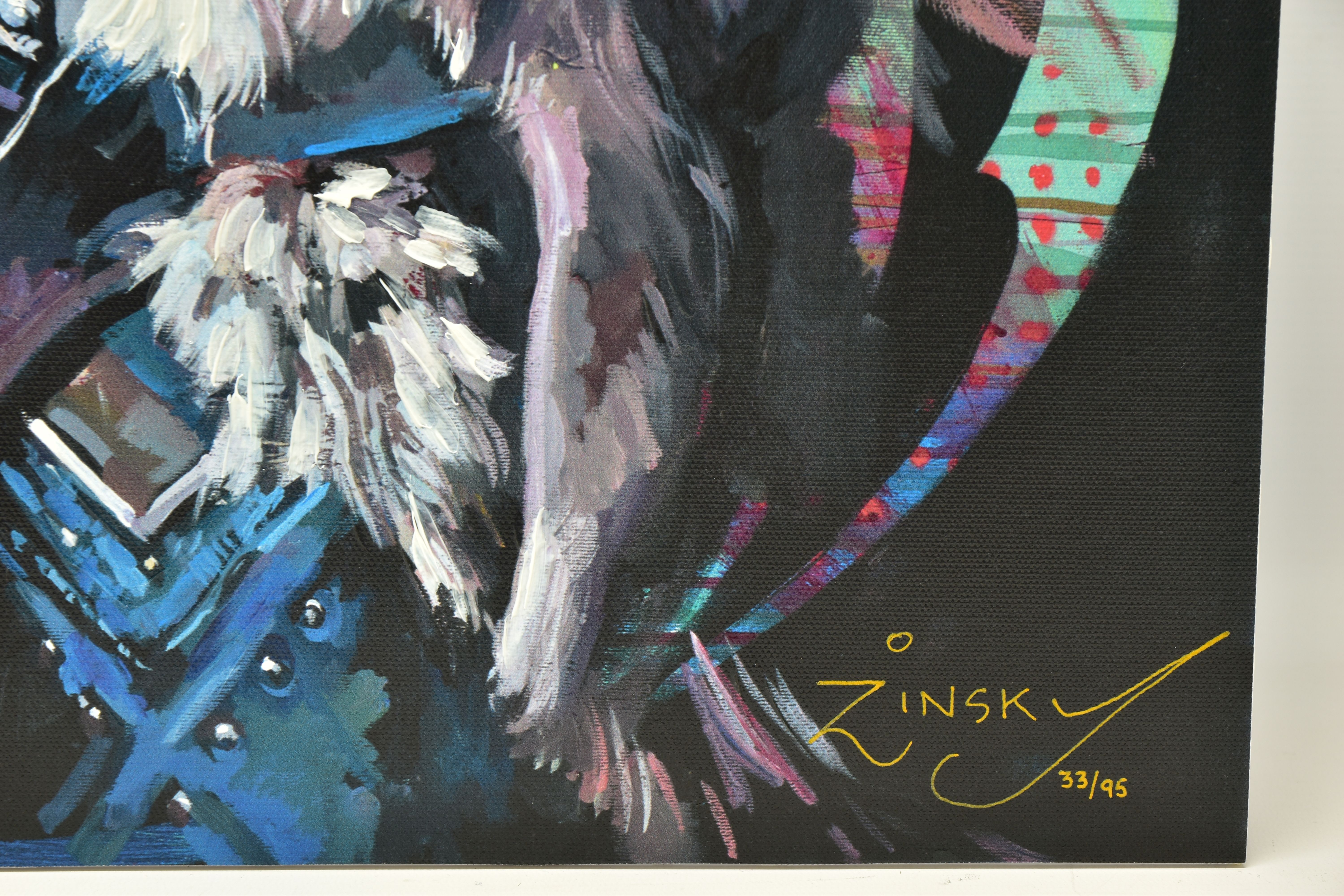ZINSKY (BRITISH CONTEMPORARY) 'WINTER IS COMING', a signed limited edition print depicting a - Image 2 of 3