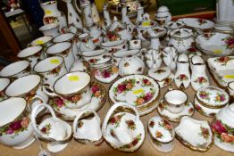A QUANTITY OF ROYAL ALBERT 'OLD COUNTRY ROSES' PATTERN GIFT WARE, comprising ten assorted mugs,