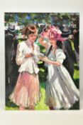 SHERREE VALENTINE DAINES (BRITISH 1959) 'ROYAL ASCOT LADIES DAY II', a signed limited edition