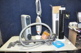 FOUR ITEMS OF HOUSEHOLD ELECTRICALS comprising of a Dyson DC38 vacuum cleaner, a boxed John Lewis