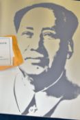 AFTER ANDY WARHOL (AMERICAN 1928-1987) 'MAO SILVER', an open edition print depicting a portrait of