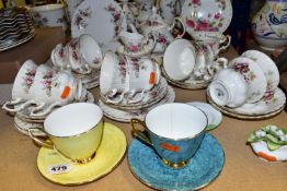 A COLLECTION OF ROYAL ALBERT TEA WARES, comprising a 'Lavender Rose' pattern tea set of one small