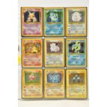 COMPLETE POKEMON BASE SET, all cards are present, genuine, and are all in excellent to mint