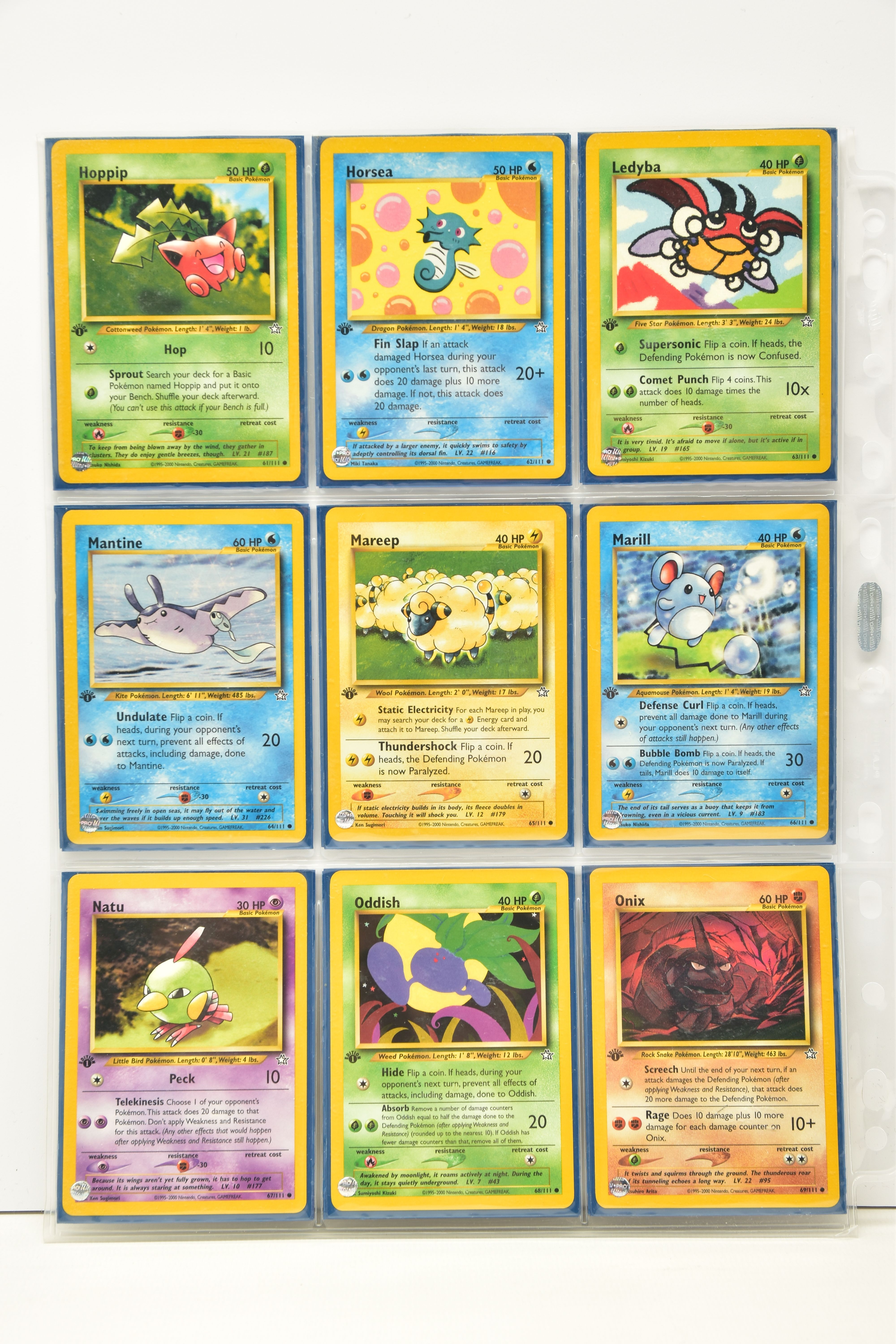 COMPLETE POKEMON NEO GENESIS FIRST EDITION SET, all cards are present, genuine and are all in near - Image 8 of 13