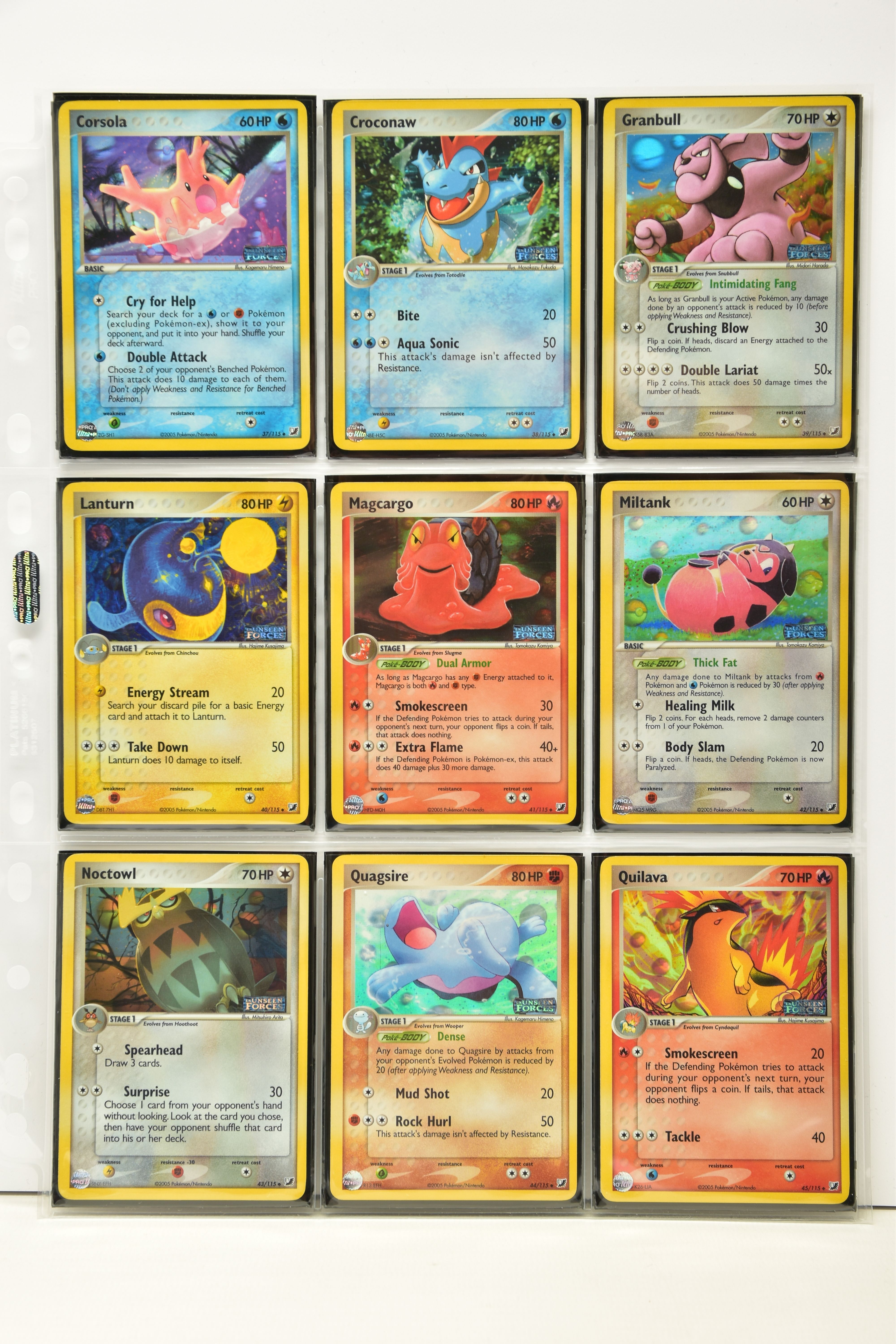 COMPLETE POKEMON EX UNSEEN FORCES REVERSE HOLO SET, all cards are present (cards 101-117 and Unown - Image 5 of 12