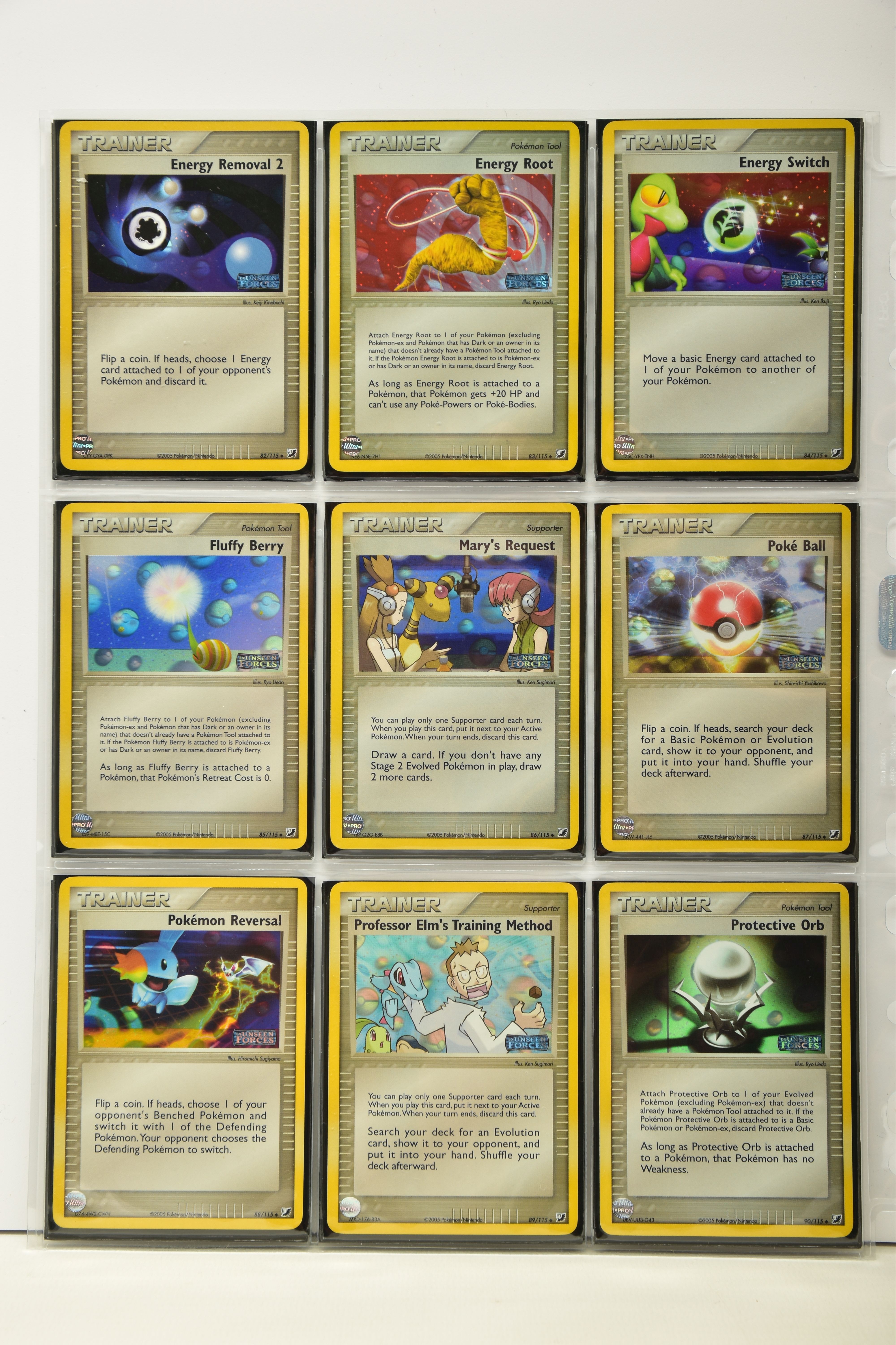 COMPLETE POKEMON EX UNSEEN FORCES REVERSE HOLO SET, all cards are present (cards 101-117 and Unown - Image 10 of 12