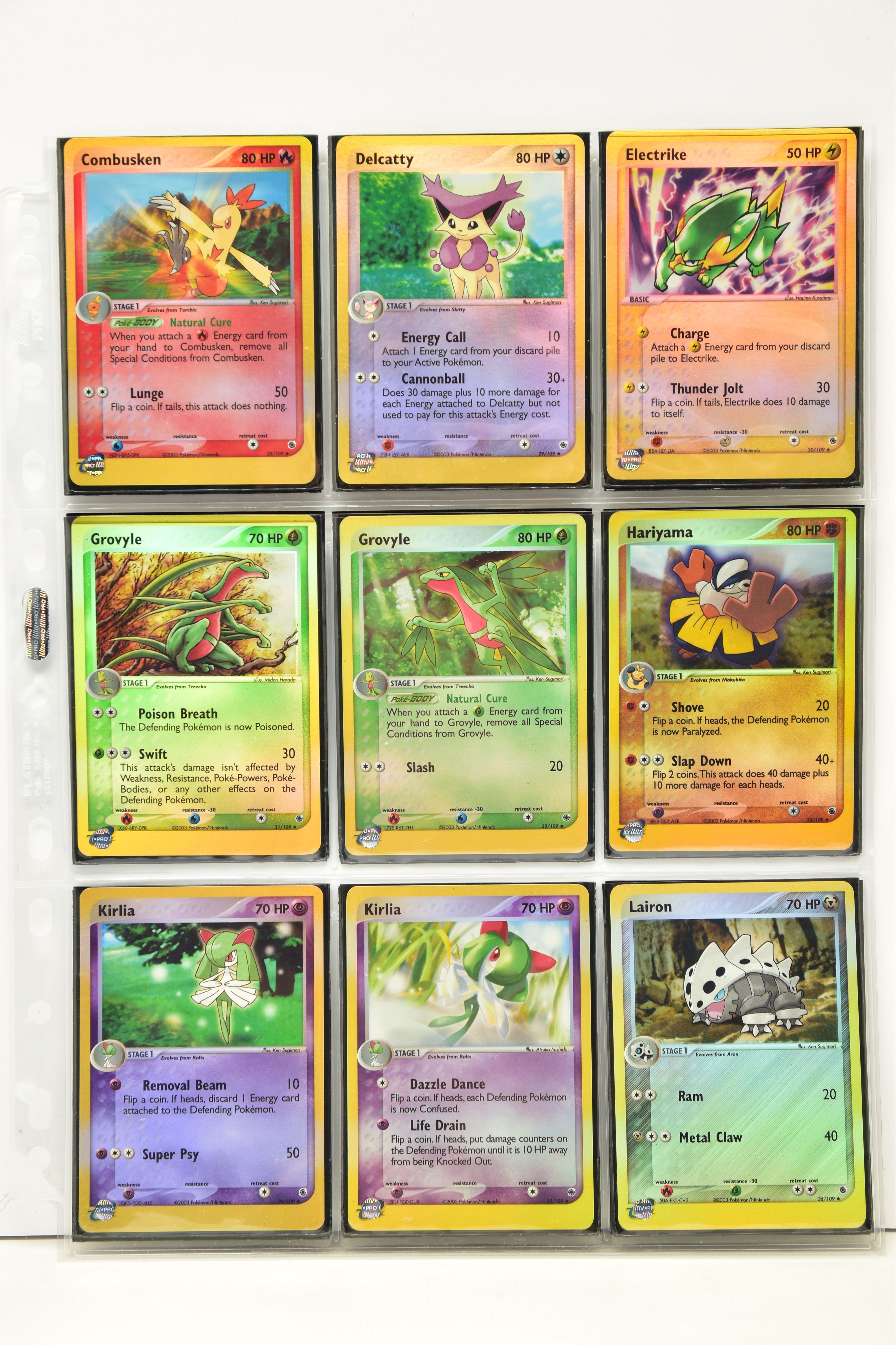 COMPLETE POKEMON EX RUBY & SAPPHIRE REVERSE HOLO SET, all cards are present (cards 96-103 don’t have - Image 4 of 12