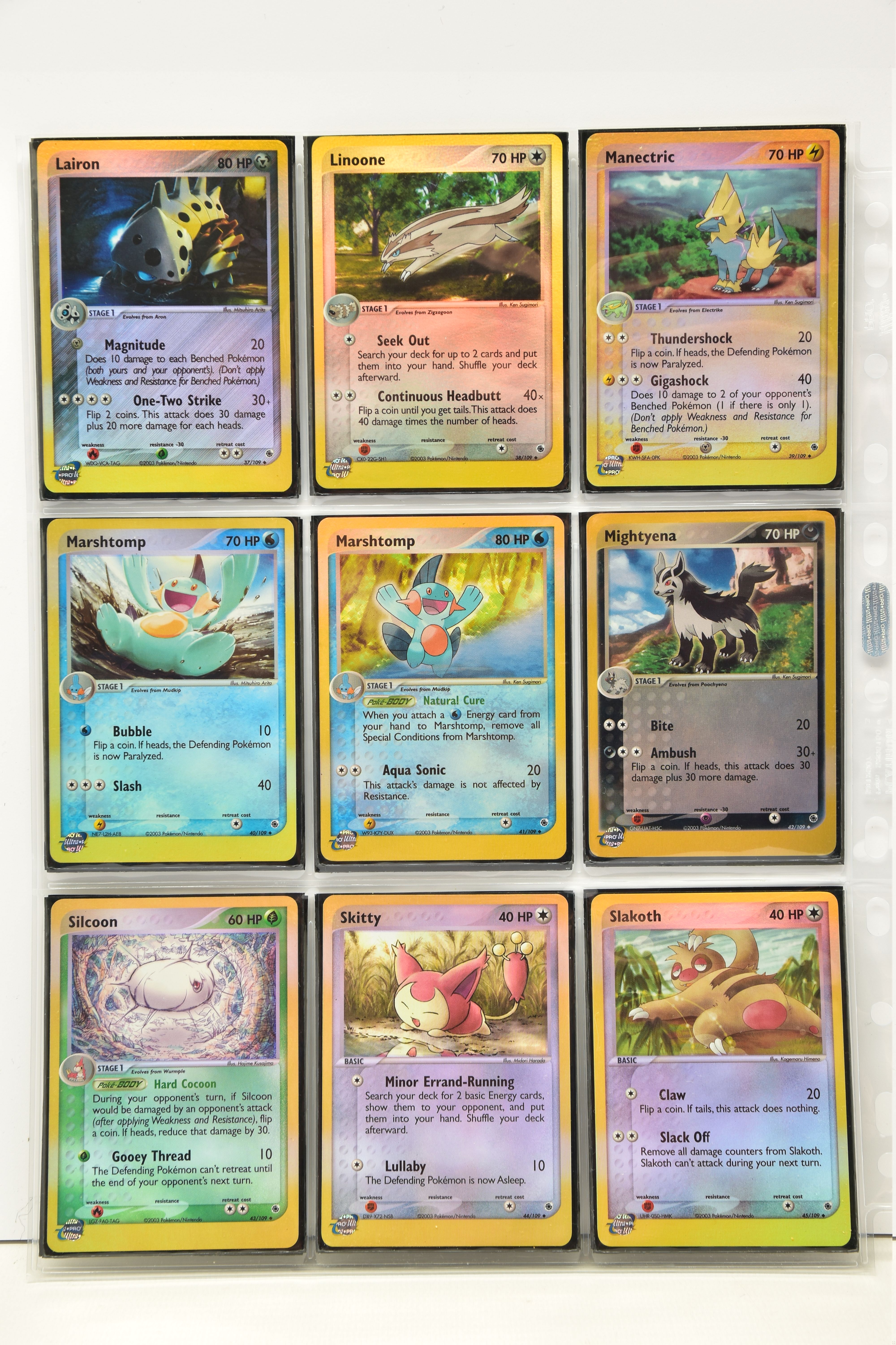 COMPLETE POKEMON EX RUBY & SAPPHIRE REVERSE HOLO SET, all cards are present (cards 96-103 don’t have - Image 5 of 12