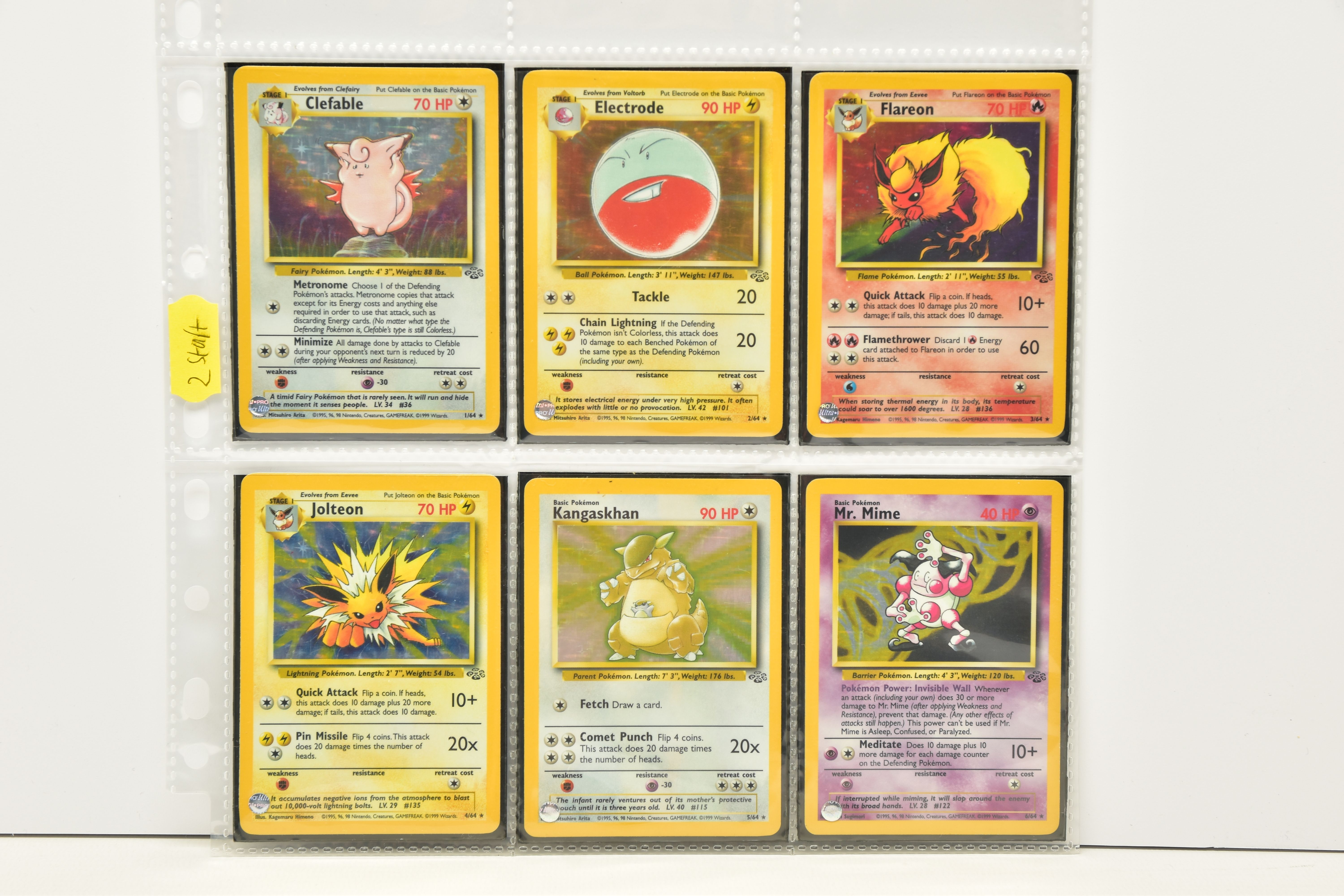 COMPLETE POKEMON JUNGLE SET, all cards are present, genuine and are all in near mint to mint