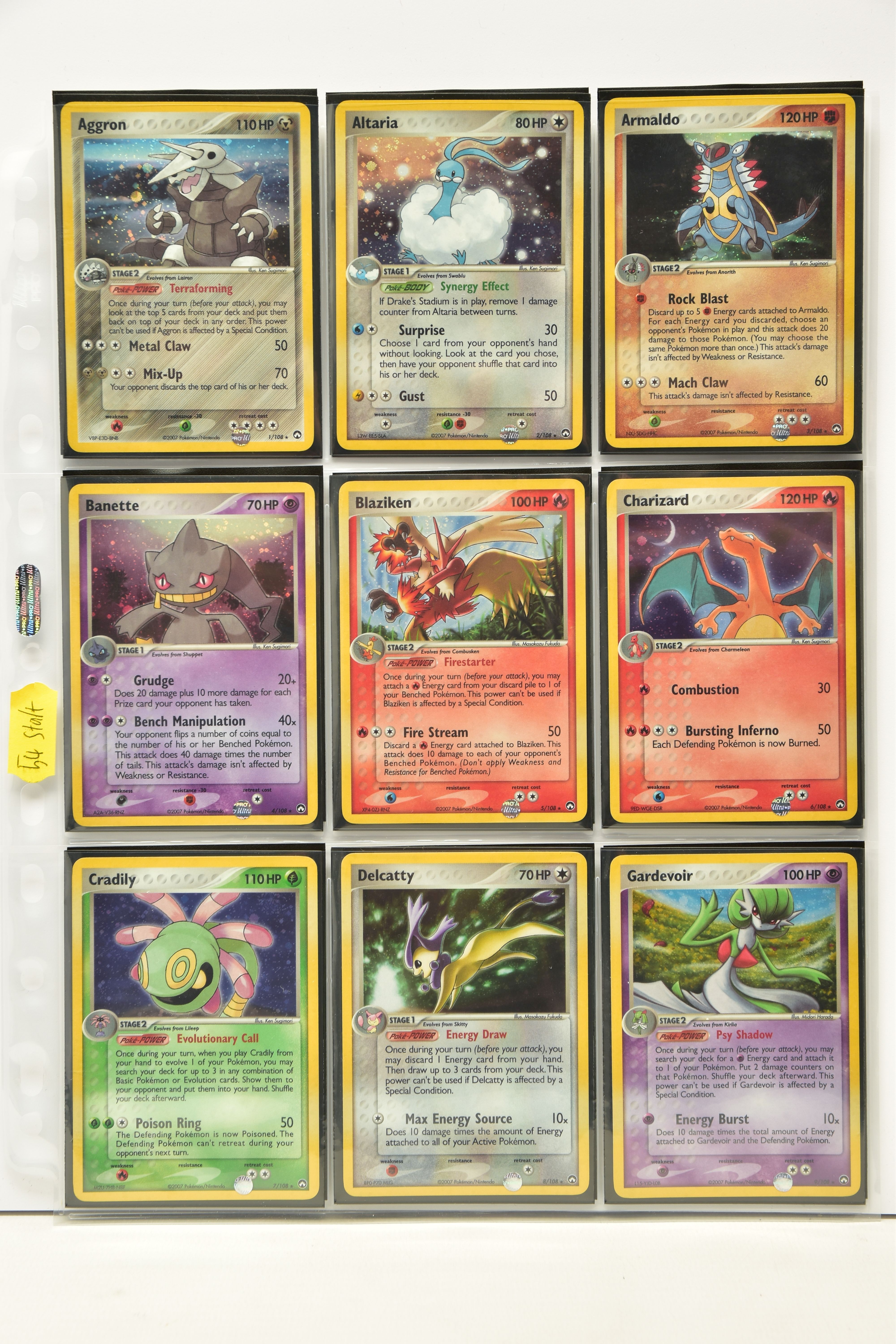 COMPLETE POKEMON EX POWER KEEPERS SET, all cards are present (including all gold star cards),