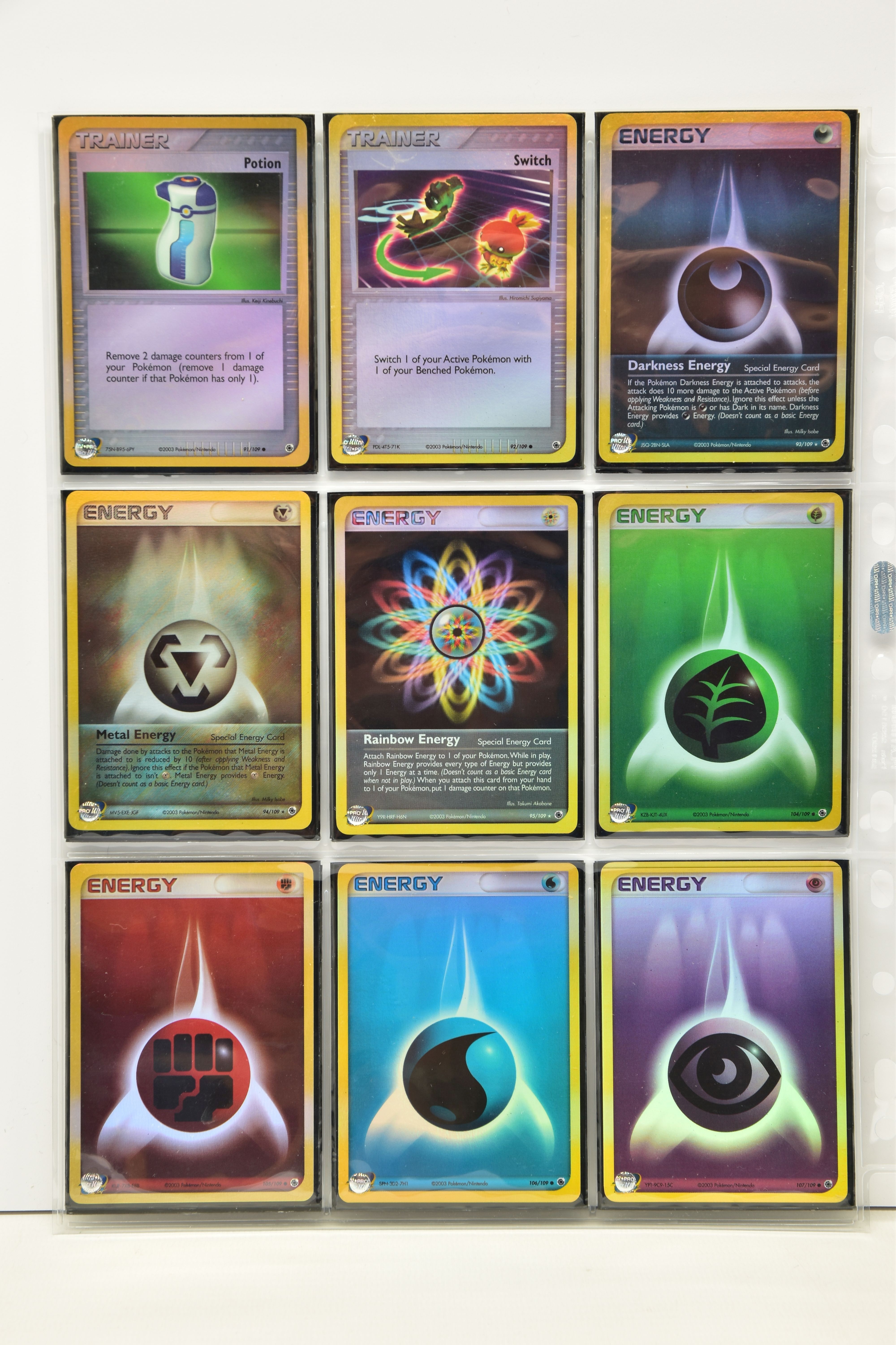 COMPLETE POKEMON EX RUBY & SAPPHIRE REVERSE HOLO SET, all cards are present (cards 96-103 don’t have - Image 11 of 12