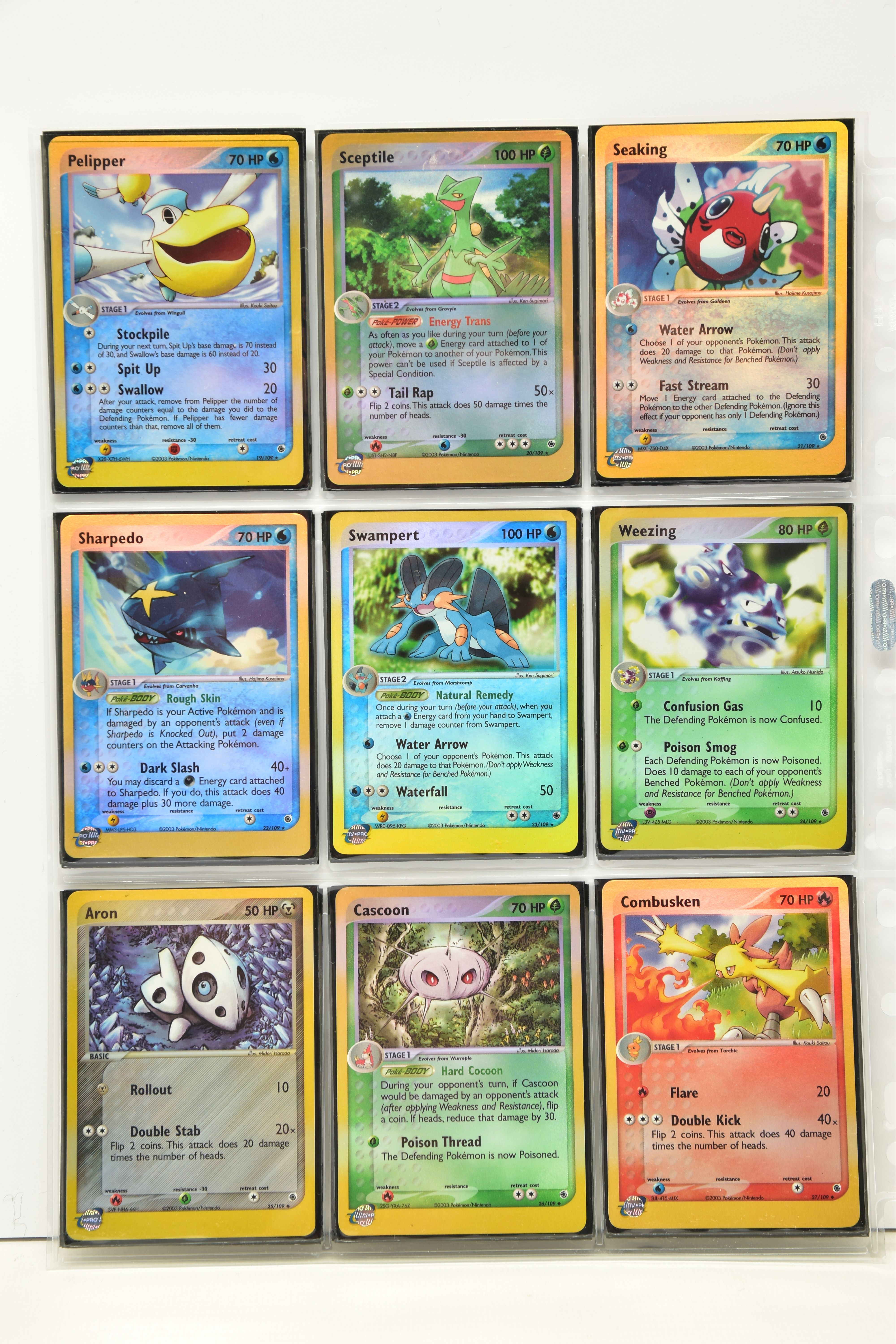 COMPLETE POKEMON EX RUBY & SAPPHIRE REVERSE HOLO SET, all cards are present (cards 96-103 don’t have - Image 3 of 12