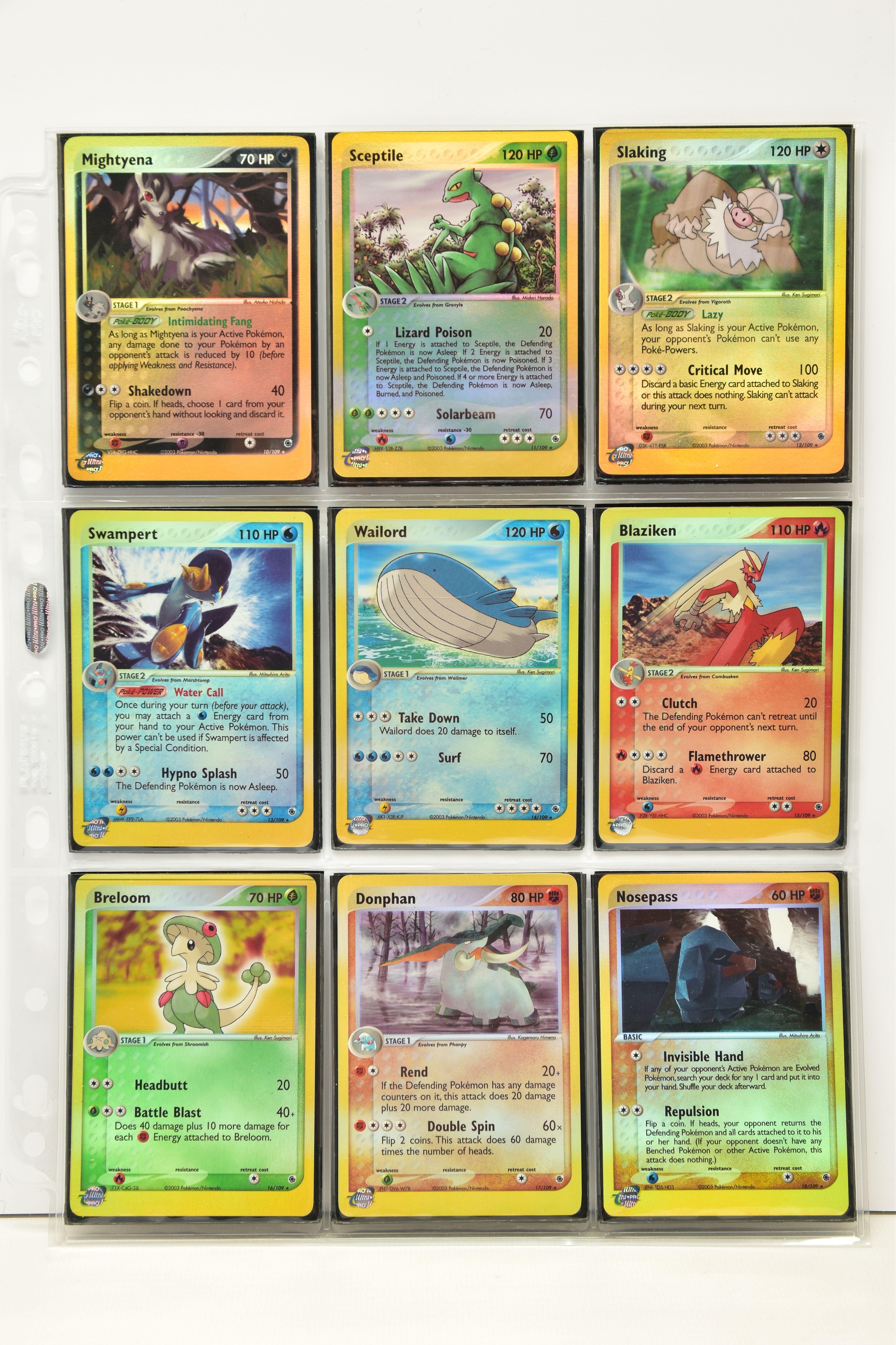 COMPLETE POKEMON EX RUBY & SAPPHIRE REVERSE HOLO SET, all cards are present (cards 96-103 don’t have - Image 2 of 12