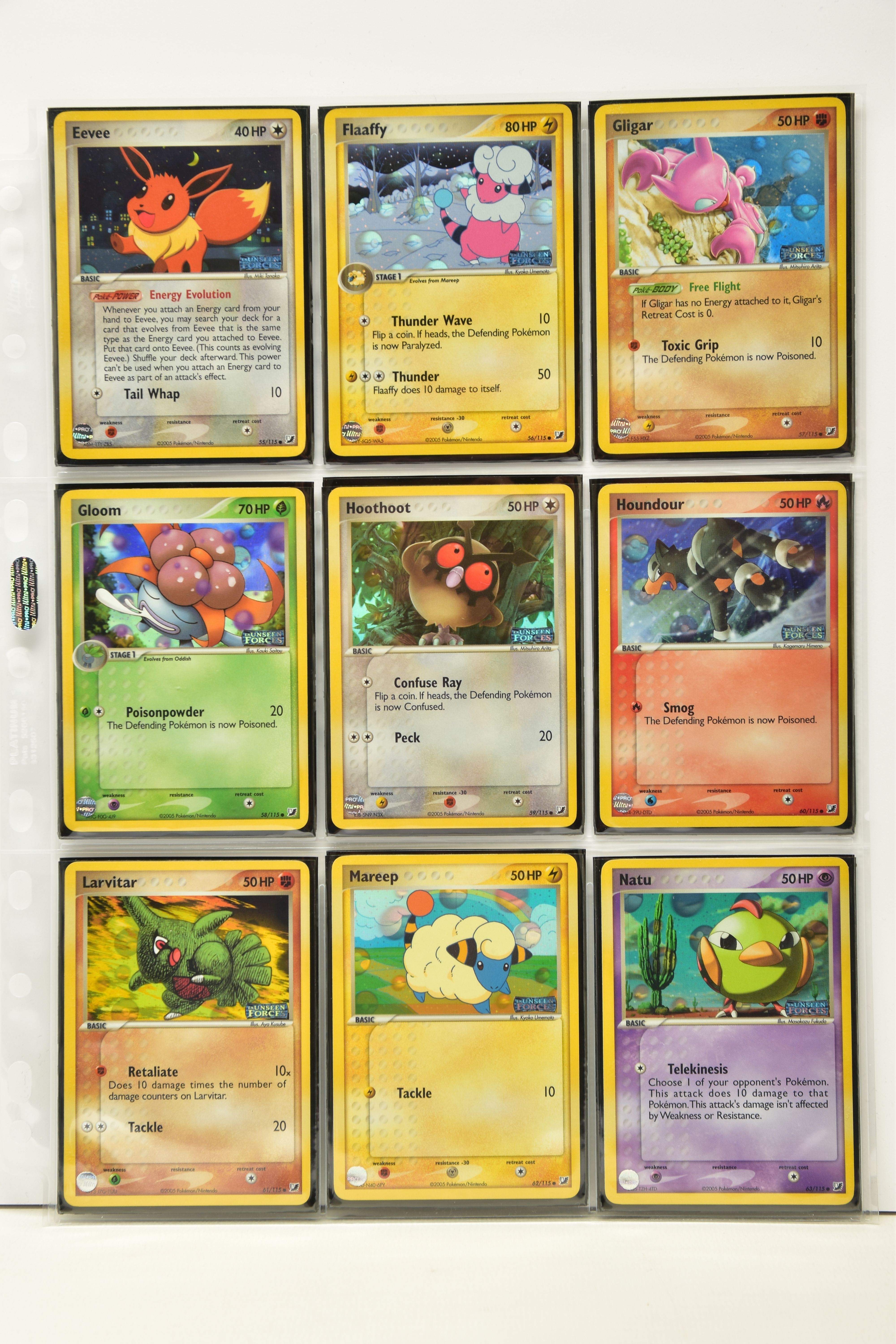 COMPLETE POKEMON EX UNSEEN FORCES REVERSE HOLO SET, all cards are present (cards 101-117 and Unown - Image 7 of 12