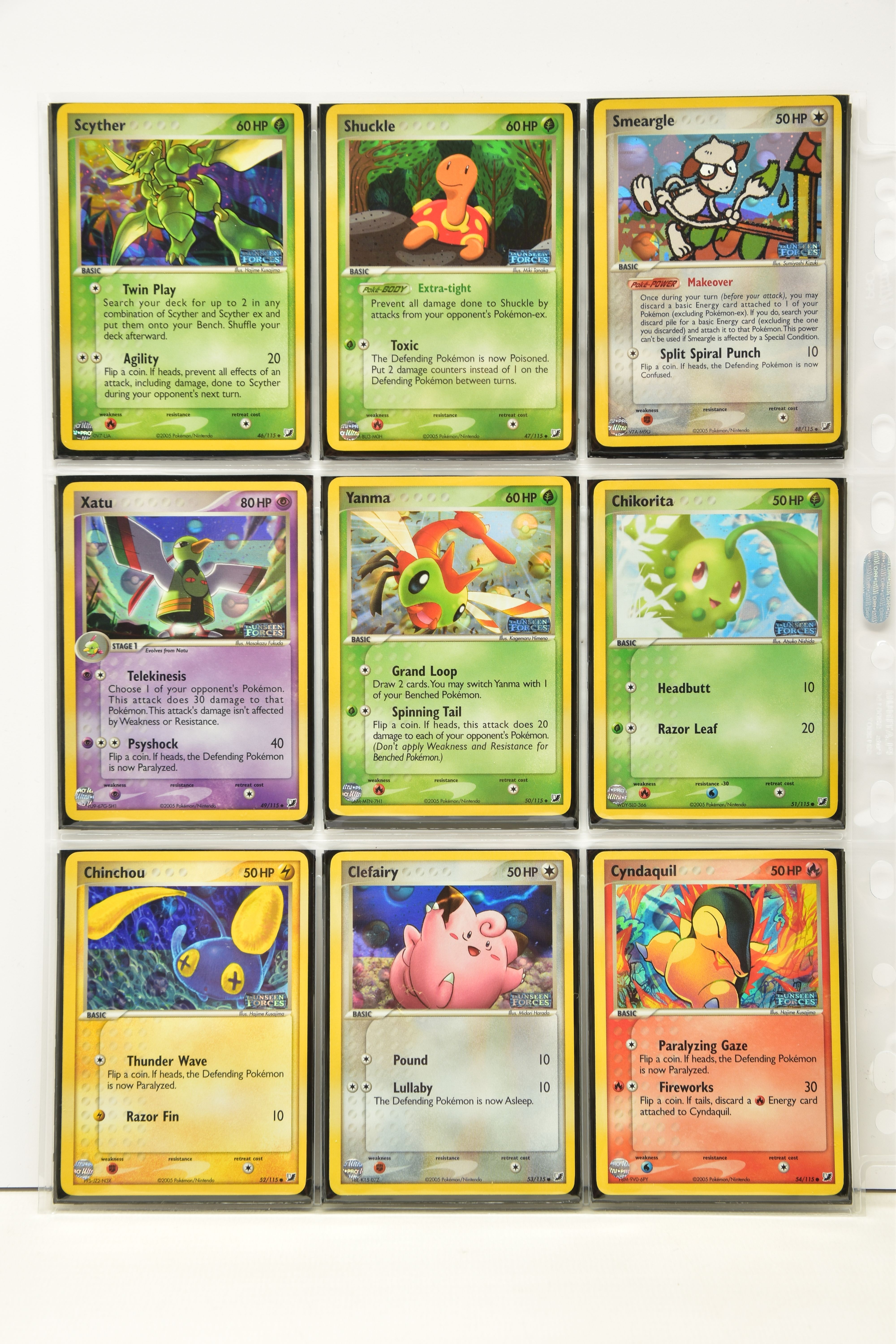 COMPLETE POKEMON EX UNSEEN FORCES REVERSE HOLO SET, all cards are present (cards 101-117 and Unown - Image 6 of 12