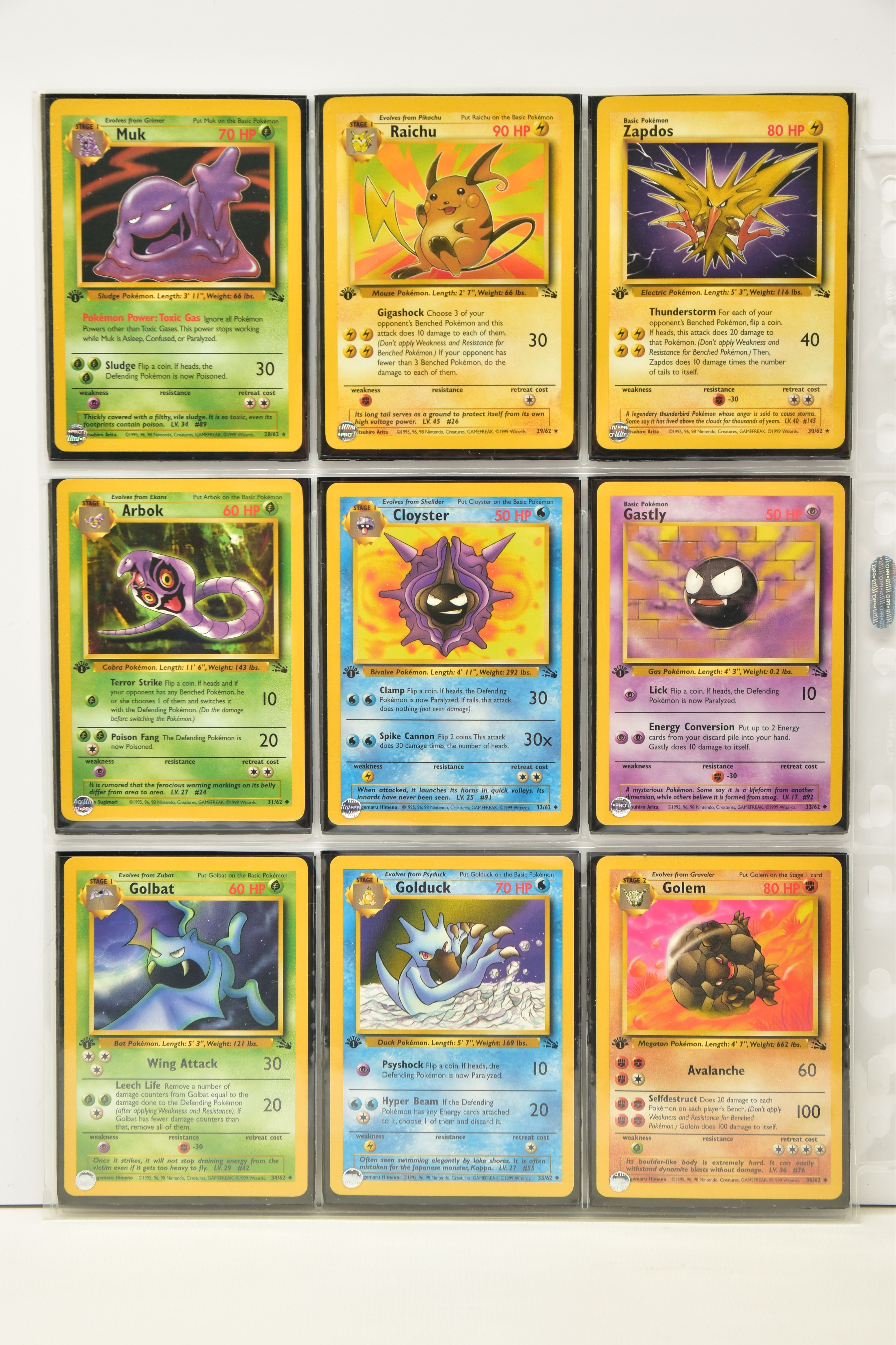 COMPLETE POKEMON FOSSIL FIRST EDITION SET, all cards are present, genuine and are all in near mint - Image 4 of 7