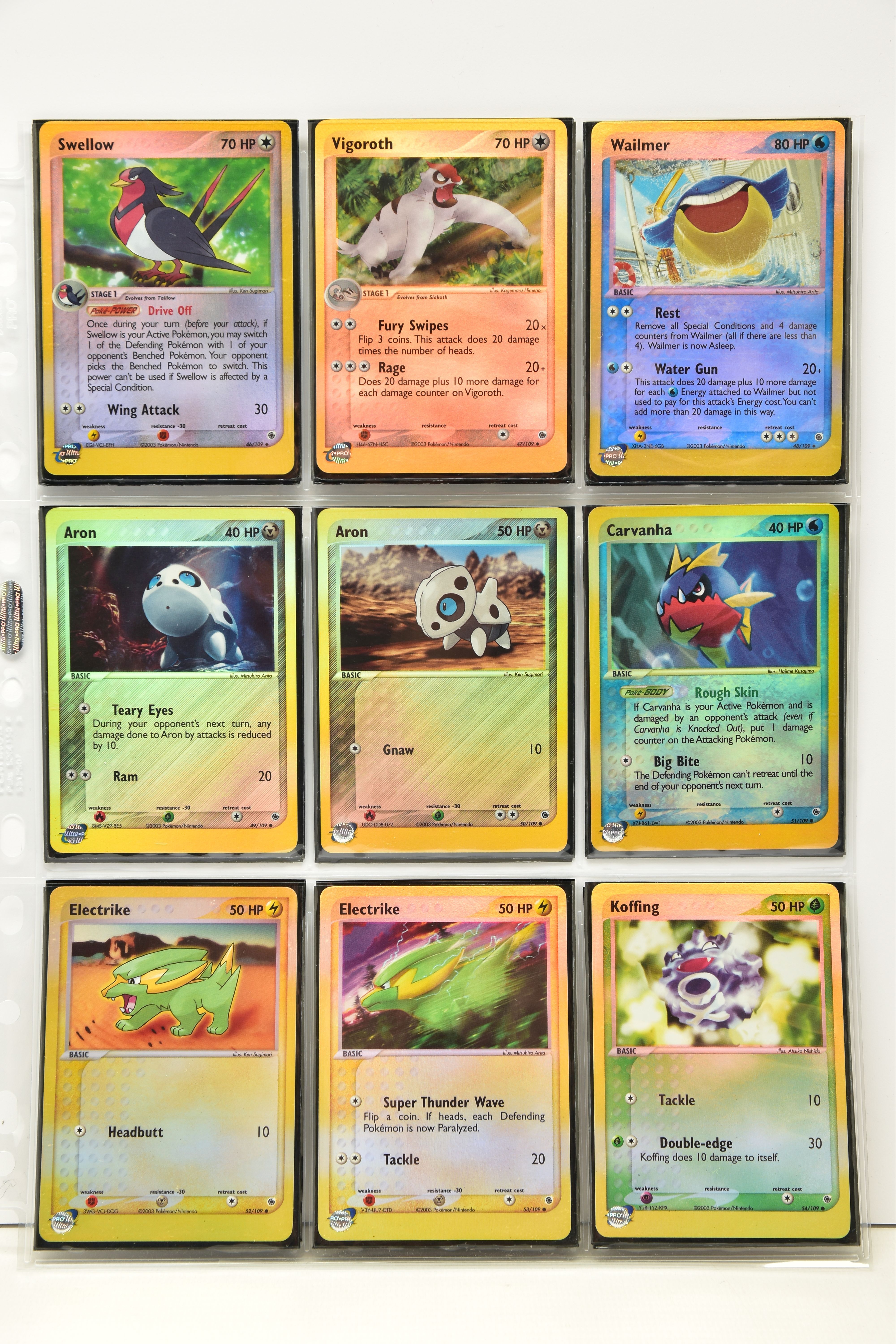 COMPLETE POKEMON EX RUBY & SAPPHIRE REVERSE HOLO SET, all cards are present (cards 96-103 don’t have - Image 6 of 12