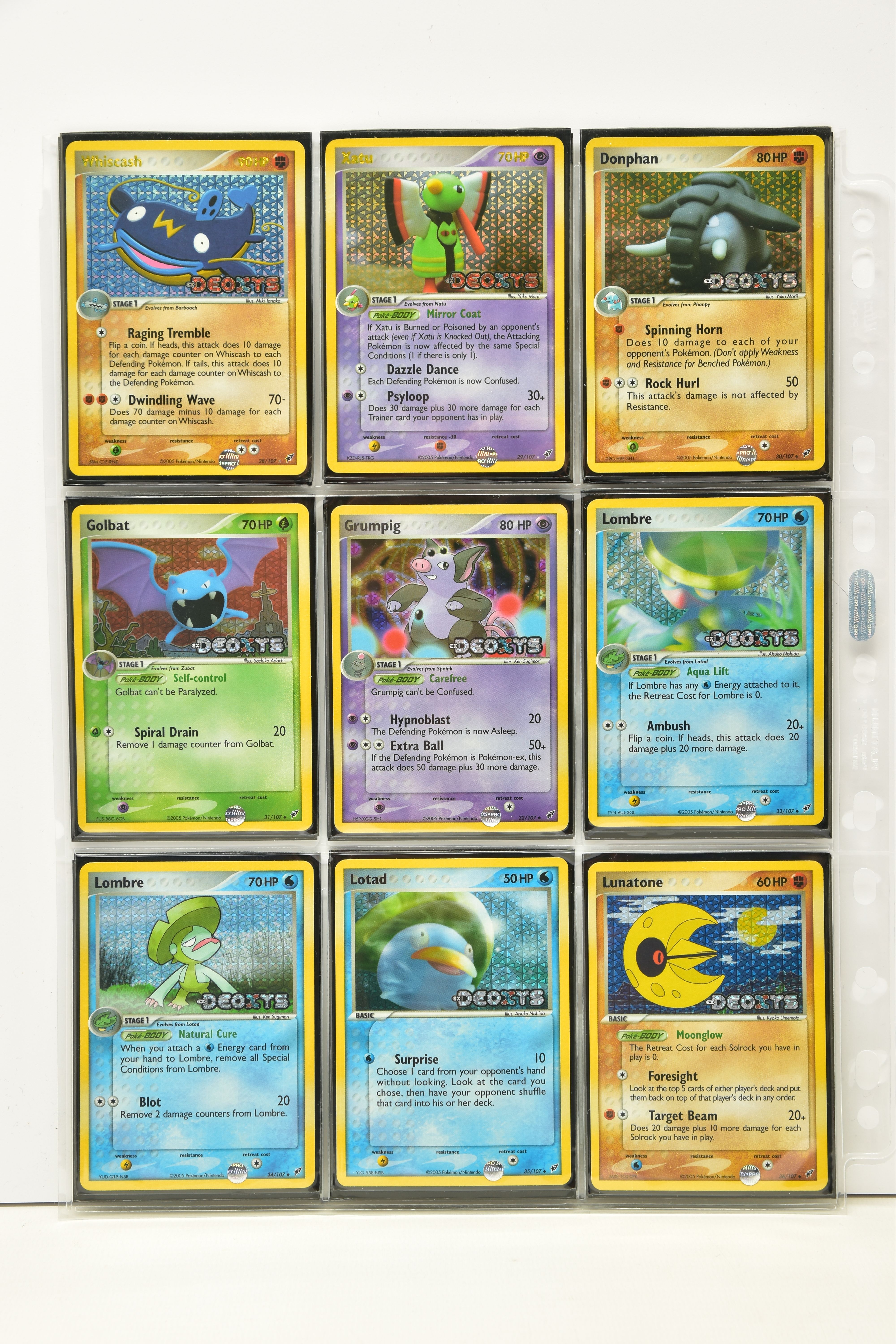 COMPLETE POKEMON EX DEOXYS REVERSE HOLO SET, all cards present (cards 96-108 don't have reverse holo - Image 4 of 11