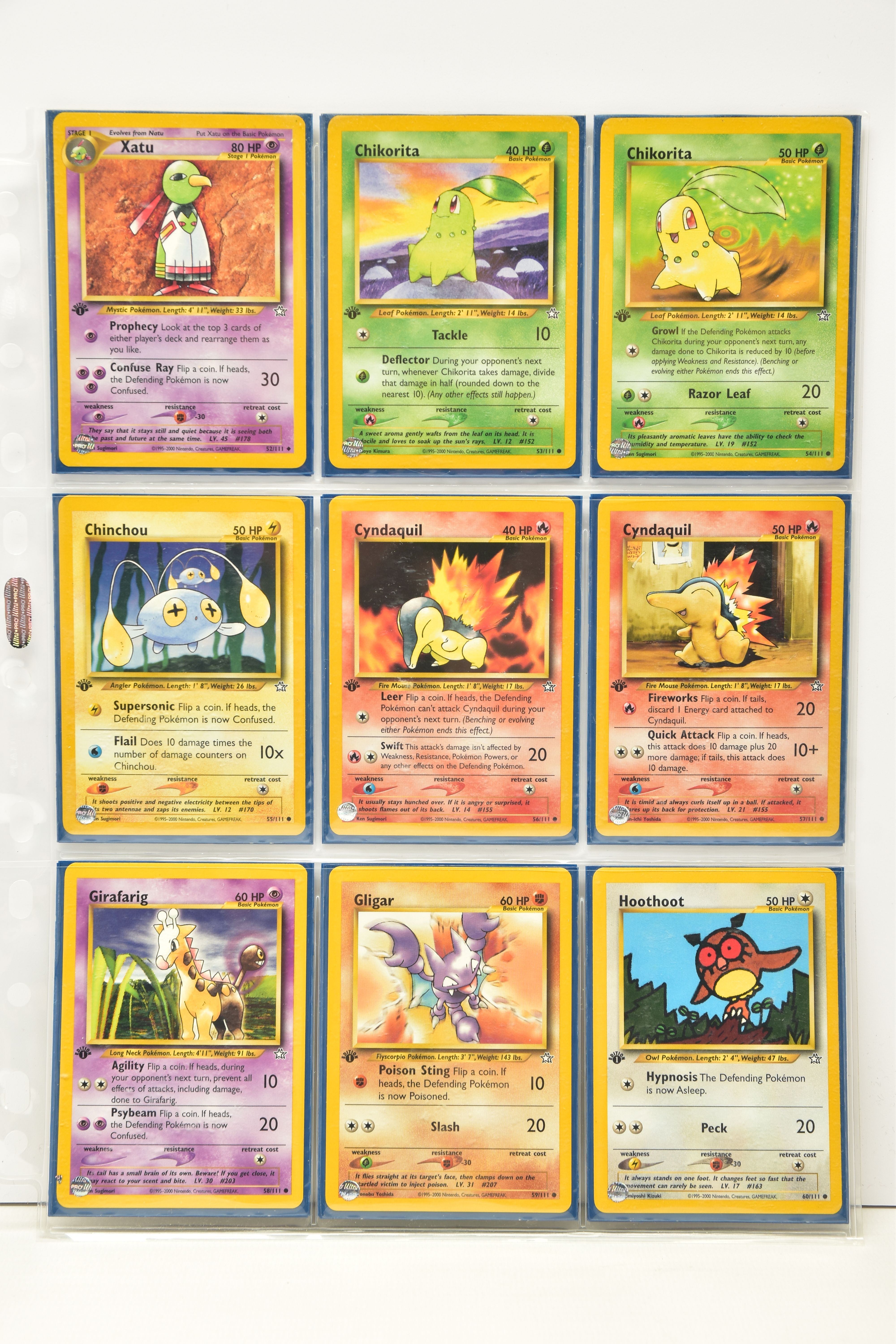 COMPLETE POKEMON NEO GENESIS FIRST EDITION SET, all cards are present, genuine and are all in near - Image 7 of 13