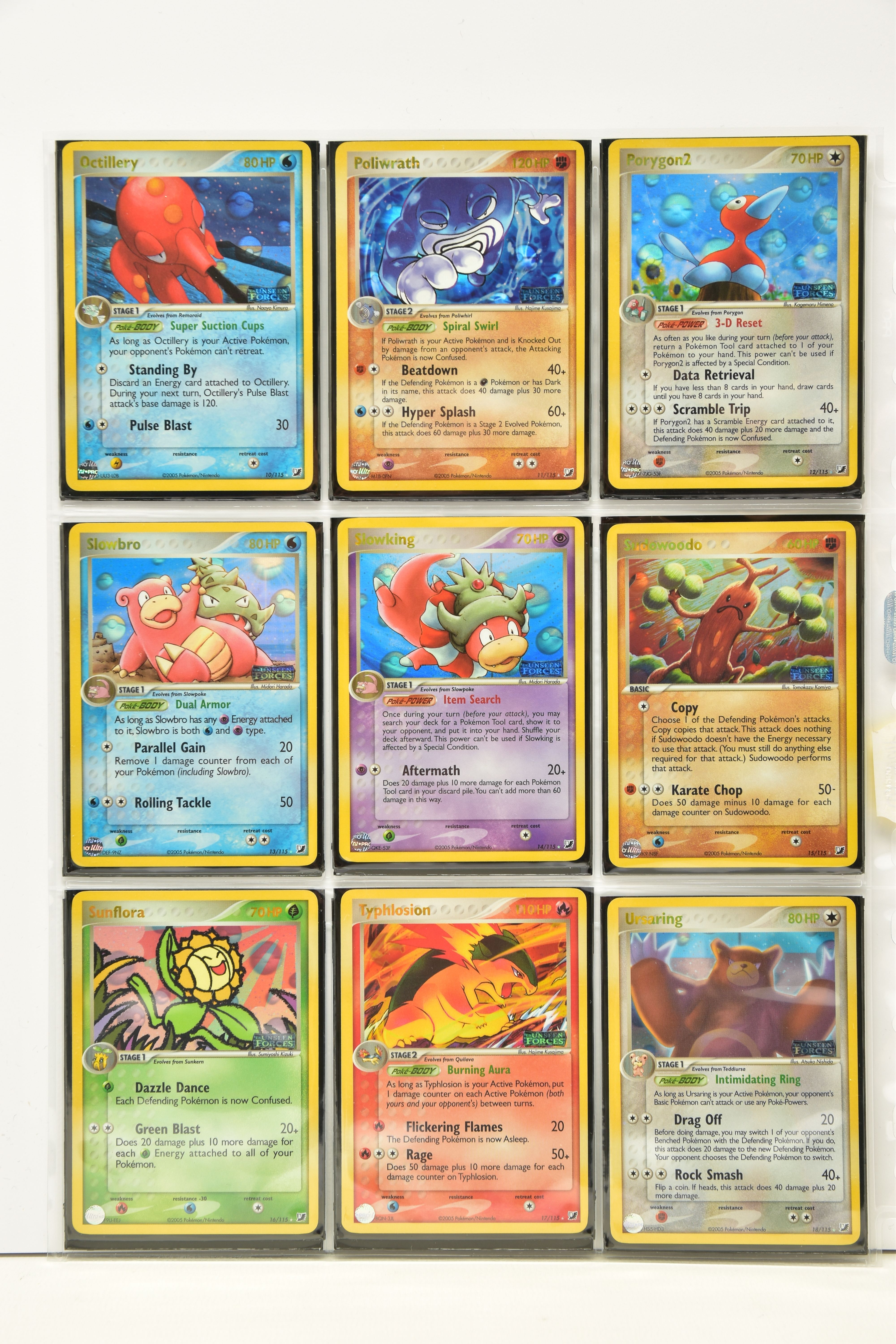 COMPLETE POKEMON EX UNSEEN FORCES REVERSE HOLO SET, all cards are present (cards 101-117 and Unown - Image 2 of 12