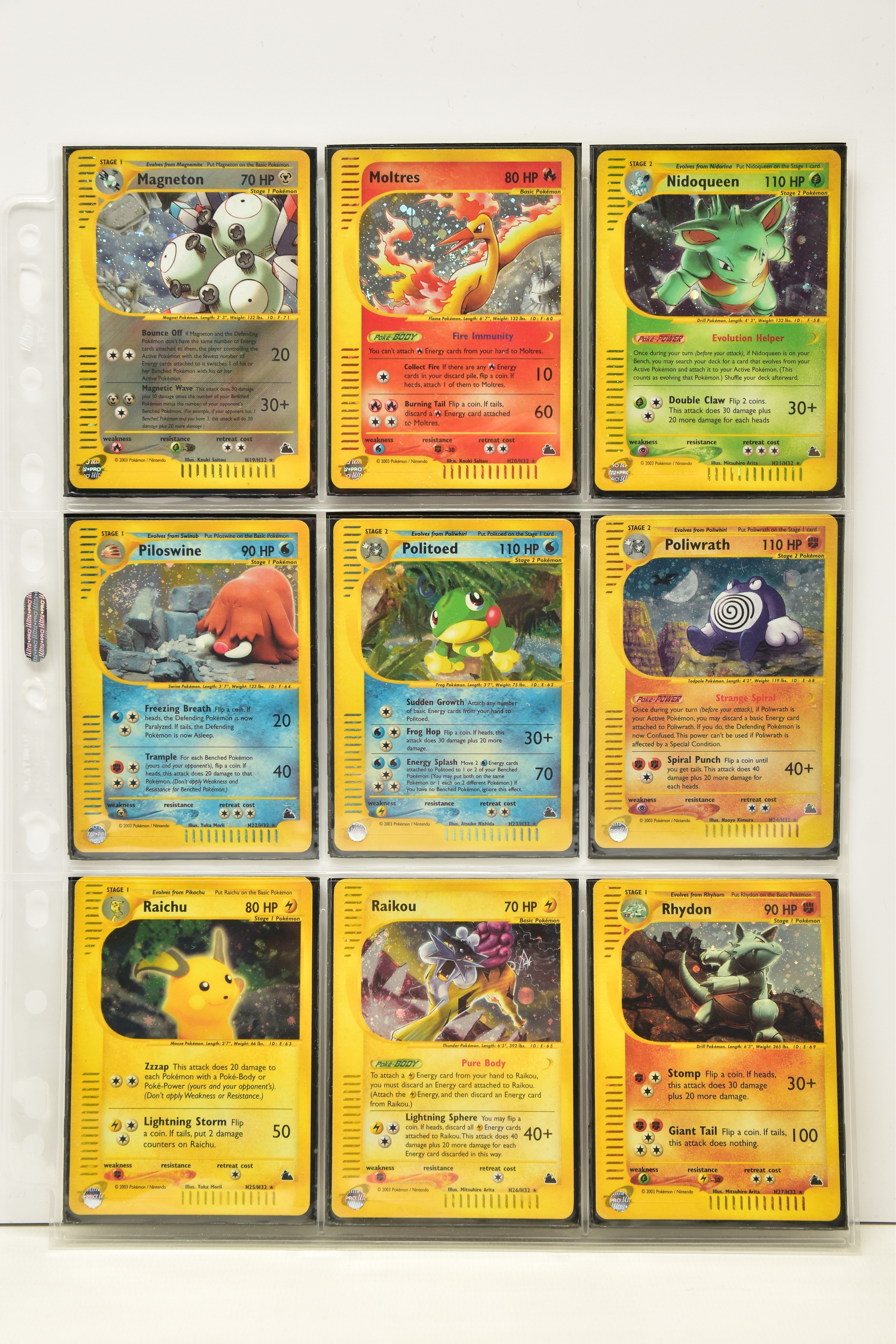 COMPLETE POKEMON SKYRIDGE SET, all cards are present (including all holo cards, Celebi 145/144, - Image 3 of 21