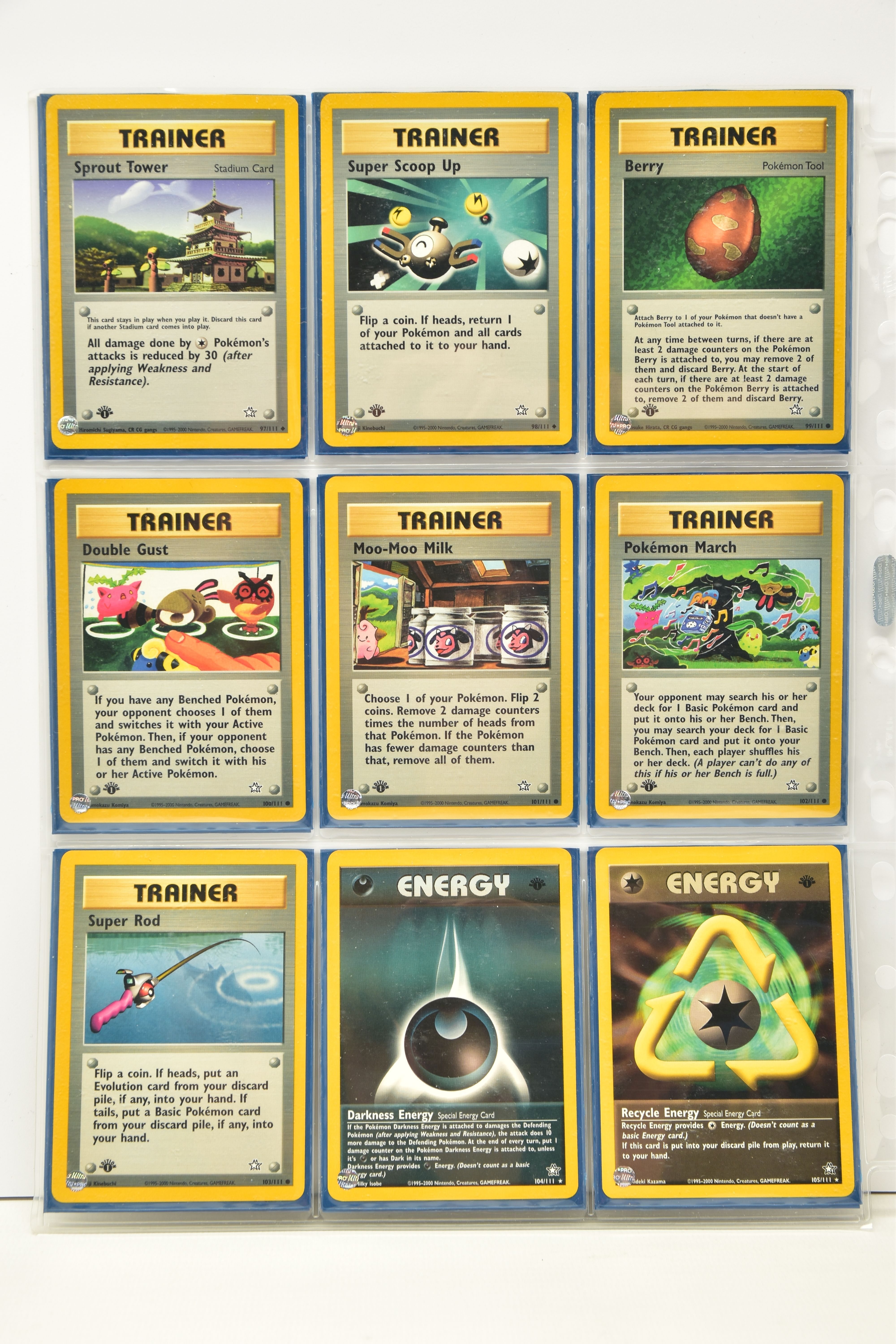 COMPLETE POKEMON NEO GENESIS FIRST EDITION SET, all cards are present, genuine and are all in near - Image 12 of 13