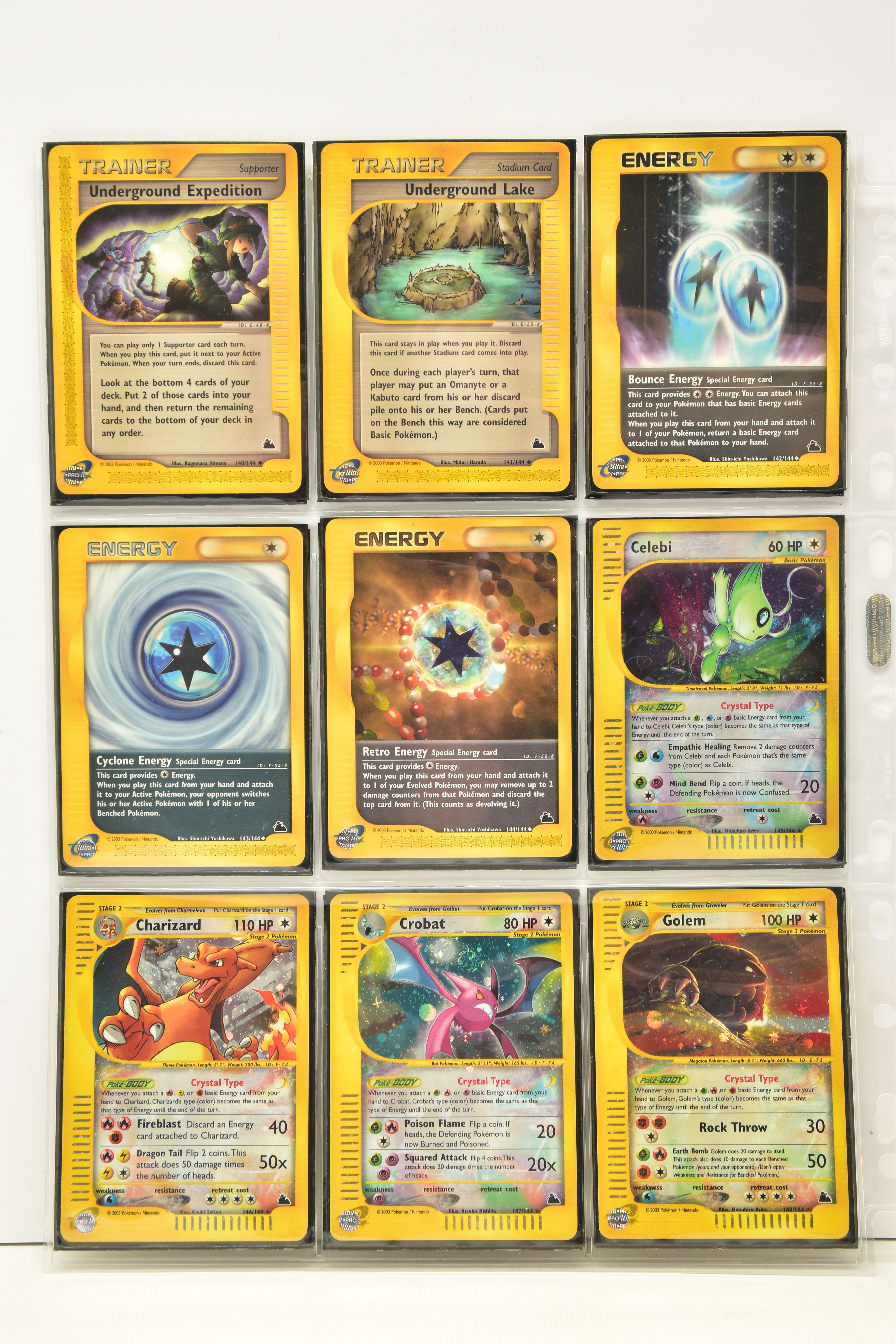 COMPLETE POKEMON SKYRIDGE SET, all cards are present (including all holo cards, Celebi 145/144, - Image 20 of 21