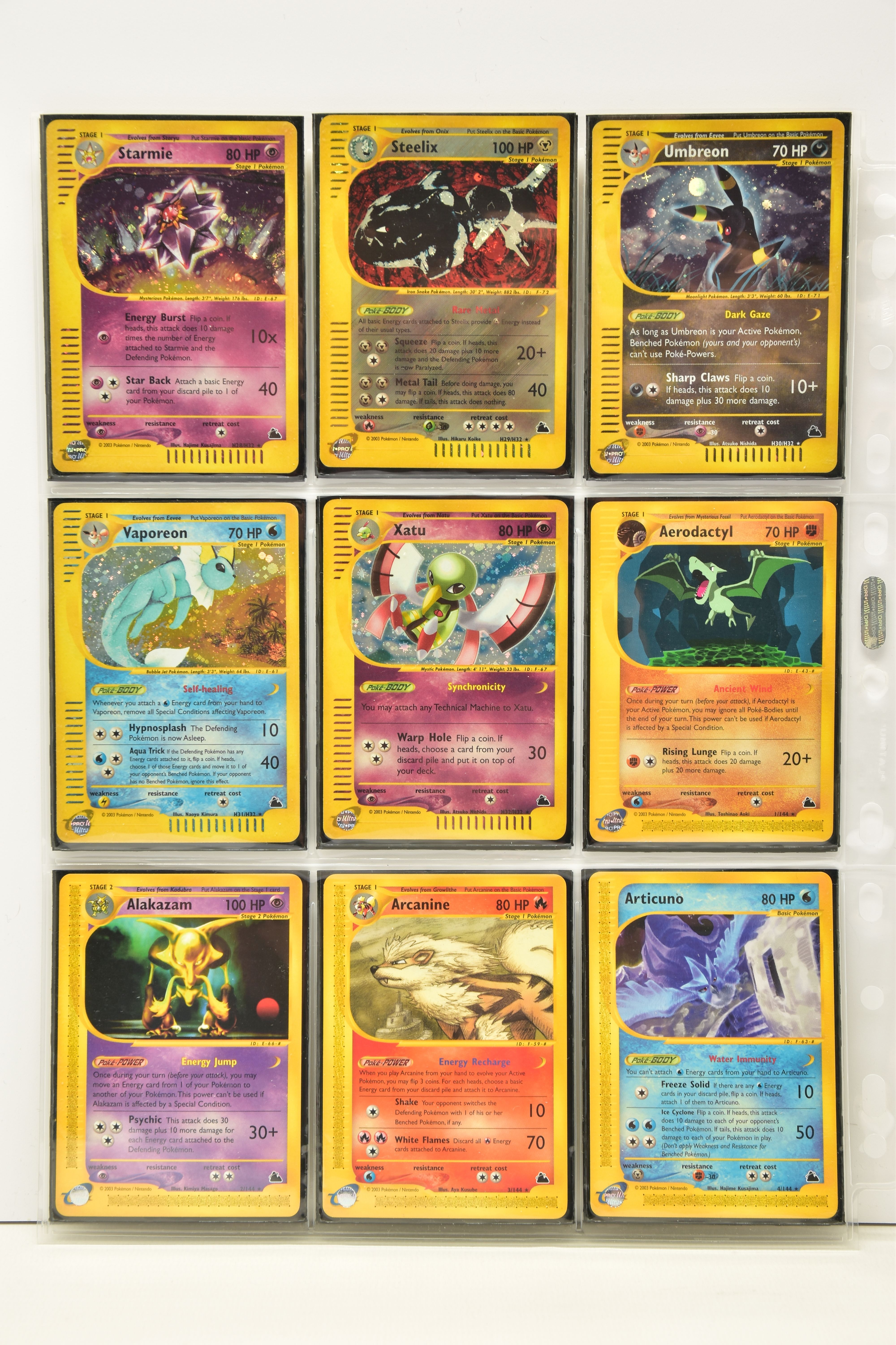 COMPLETE POKEMON SKYRIDGE SET, all cards are present (including all holo cards, Celebi 145/144, - Image 4 of 21