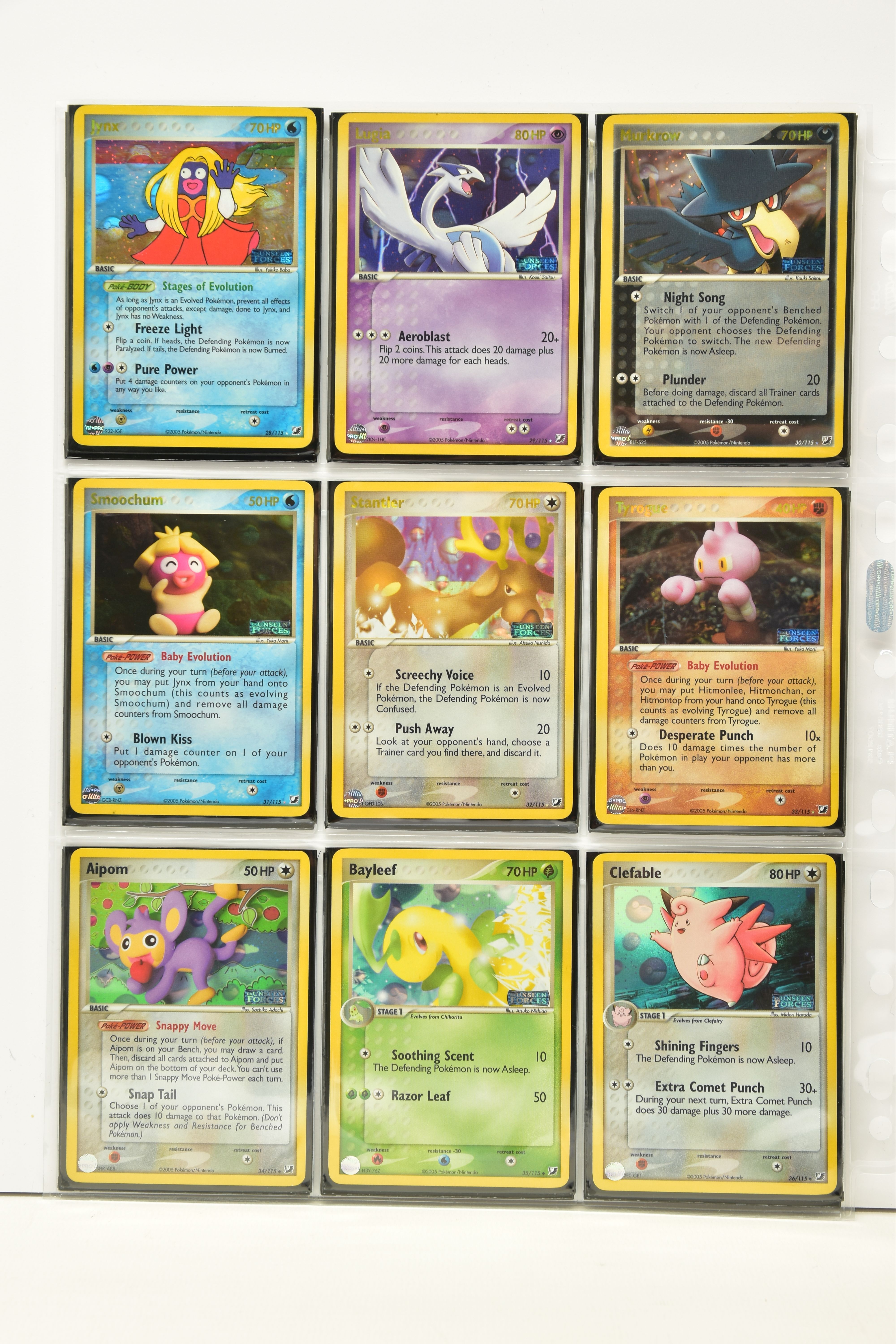 COMPLETE POKEMON EX UNSEEN FORCES REVERSE HOLO SET, all cards are present (cards 101-117 and Unown - Image 4 of 12