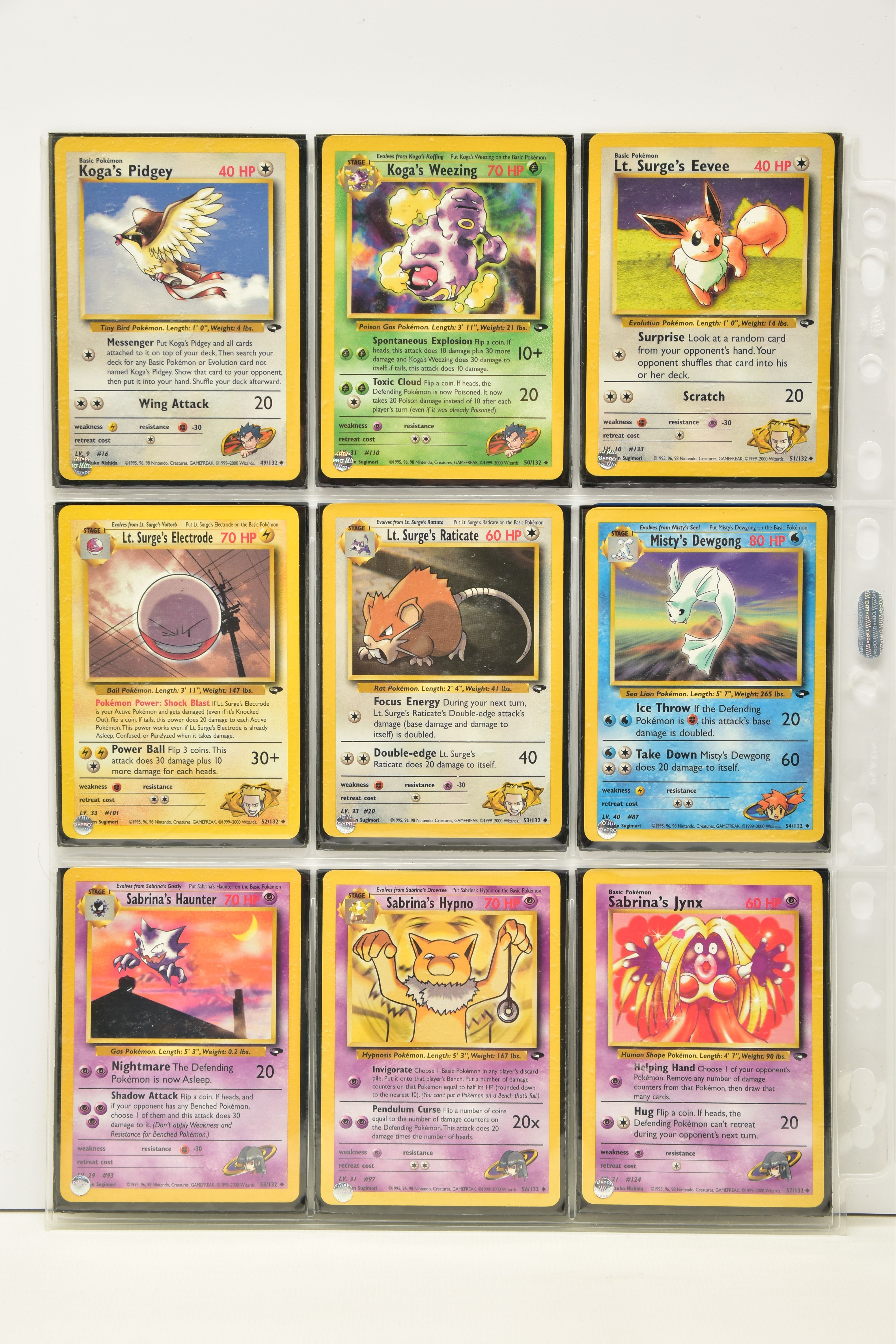 COMPLETE POKEMON GYM CHALLENGE SET, all cards are present, genuine and are all in near mint to - Image 7 of 16