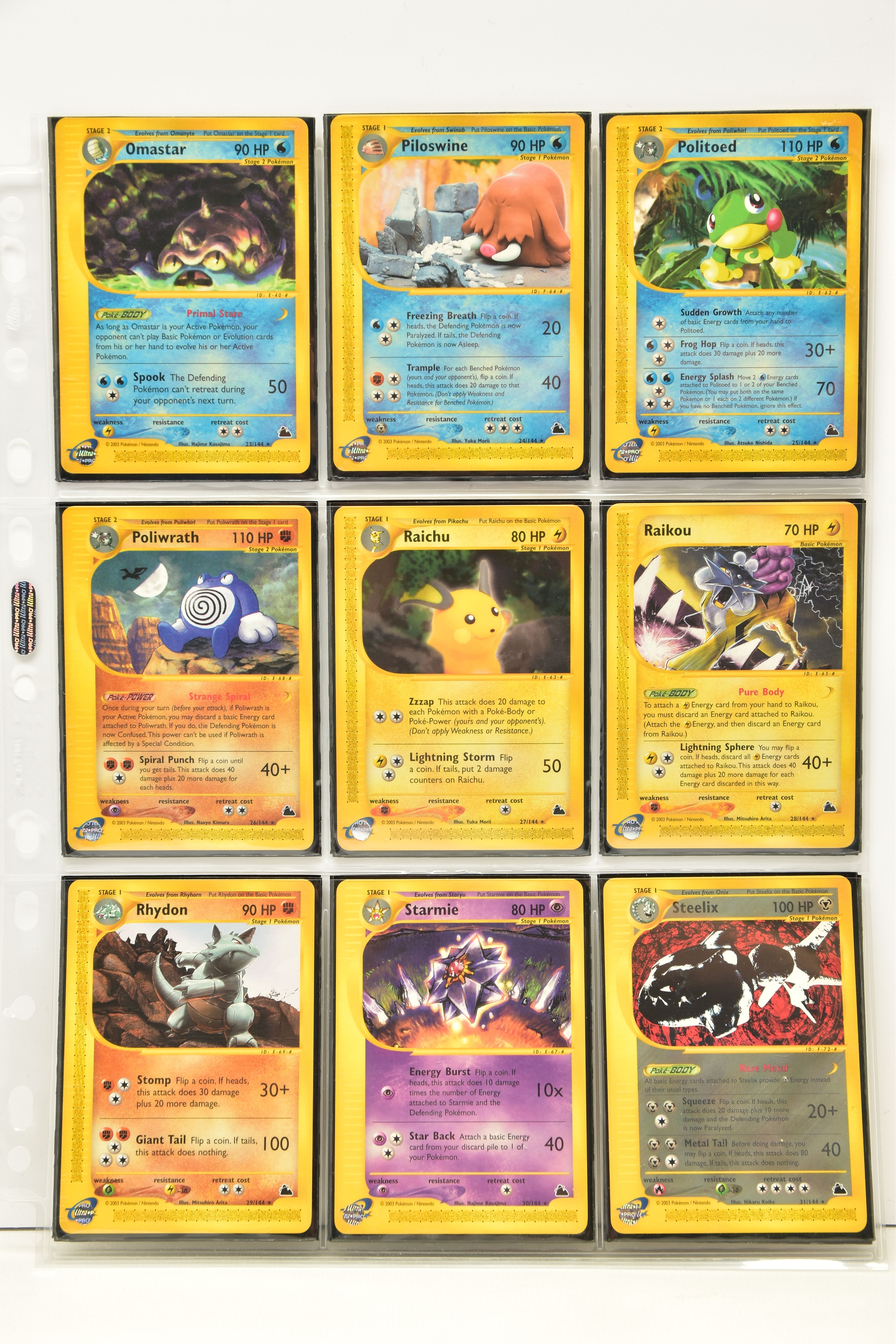 COMPLETE POKEMON SKYRIDGE SET, all cards are present (including all holo cards, Celebi 145/144, - Image 7 of 21