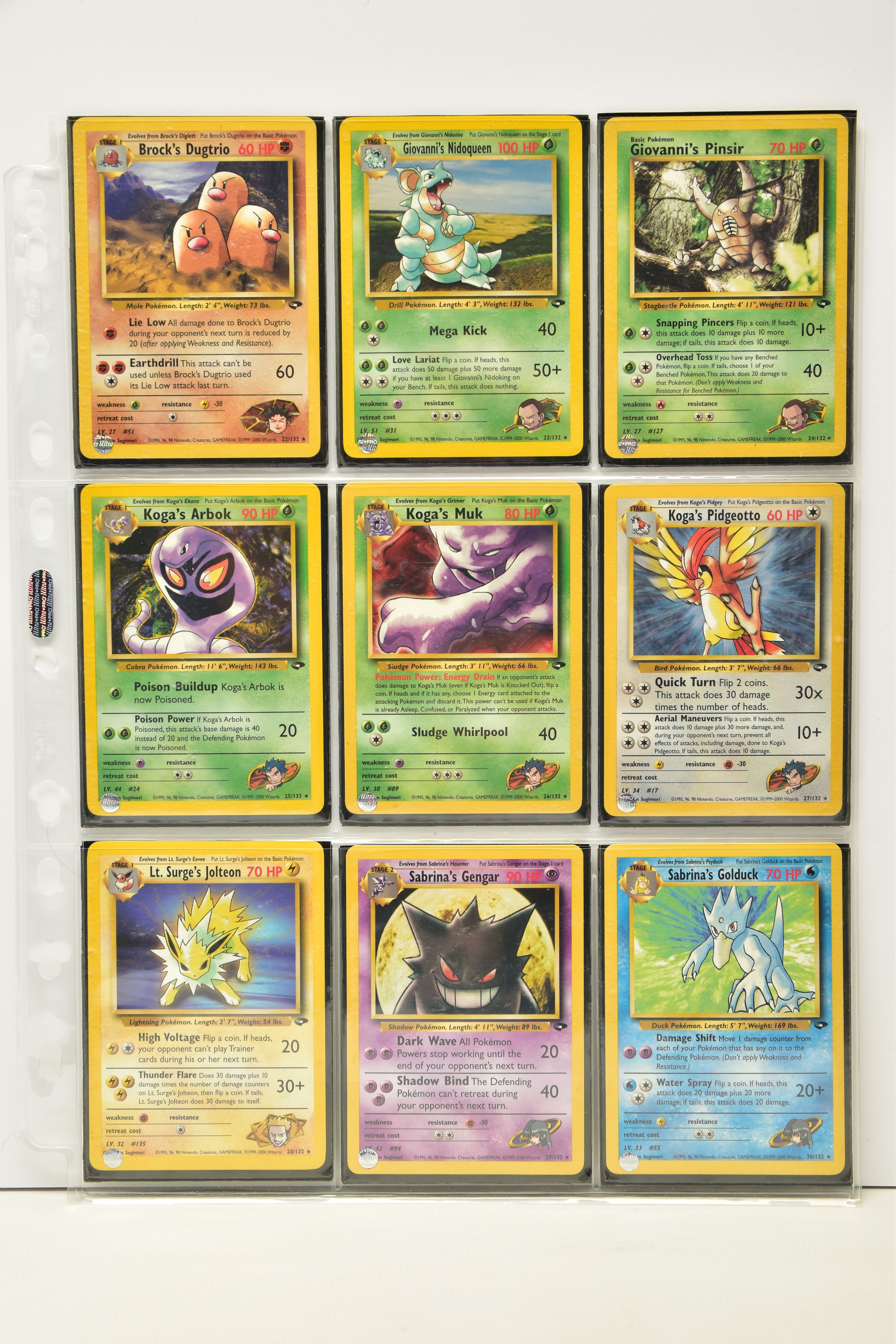 COMPLETE POKEMON GYM CHALLENGE SET, all cards are present, genuine and are all in near mint to - Image 4 of 16