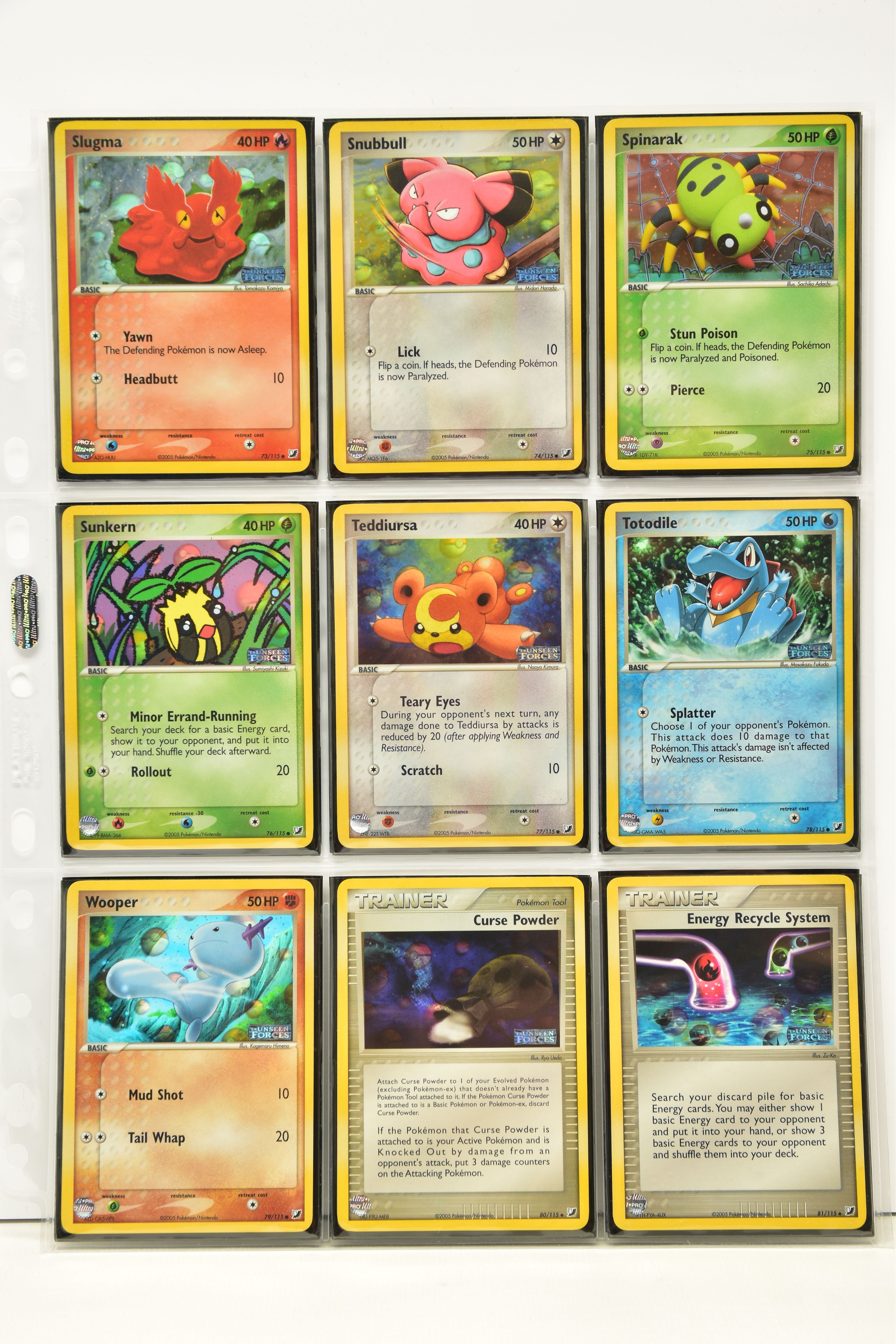 COMPLETE POKEMON EX UNSEEN FORCES REVERSE HOLO SET, all cards are present (cards 101-117 and Unown - Image 9 of 12