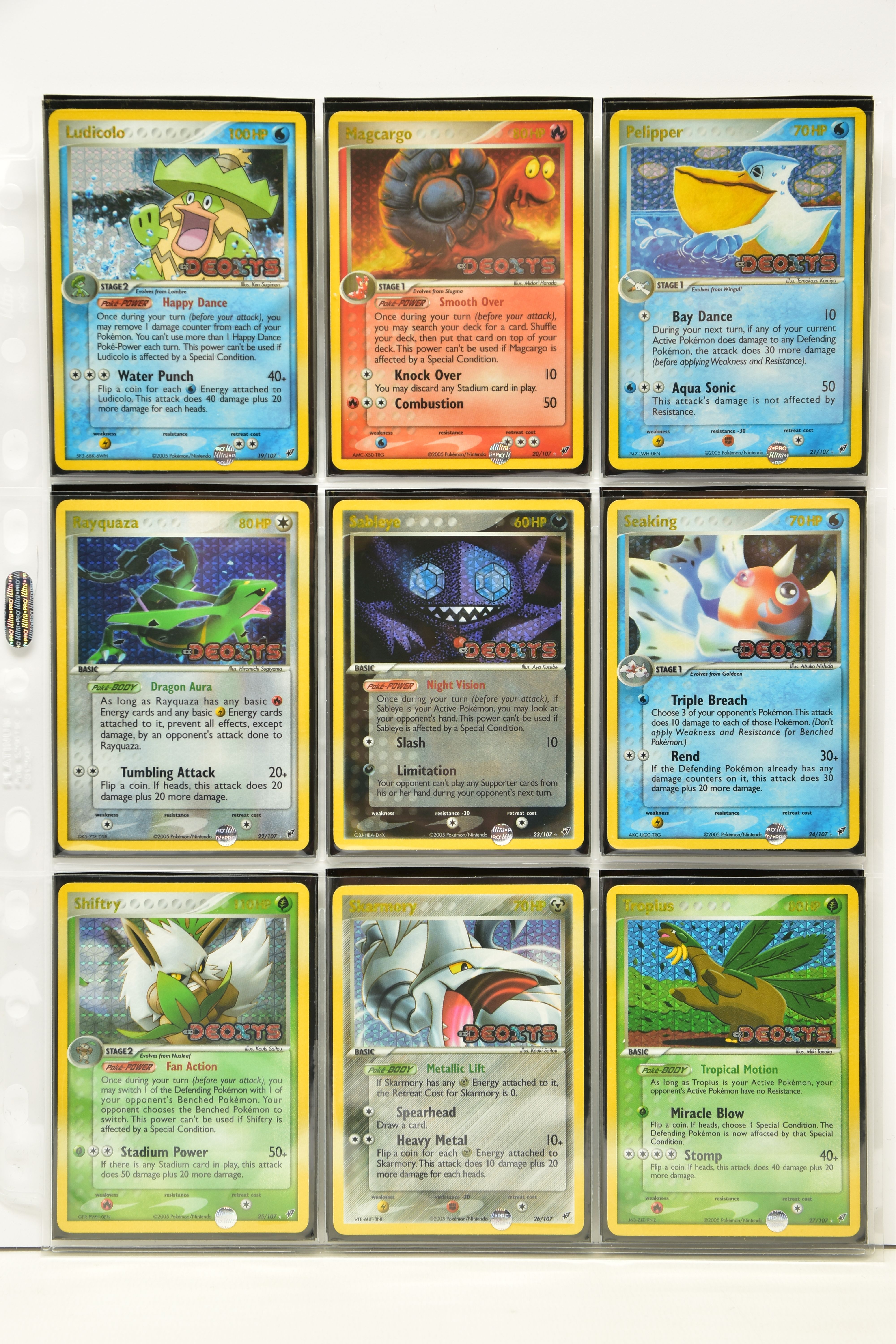 COMPLETE POKEMON EX DEOXYS REVERSE HOLO SET, all cards present (cards 96-108 don't have reverse holo - Image 3 of 11